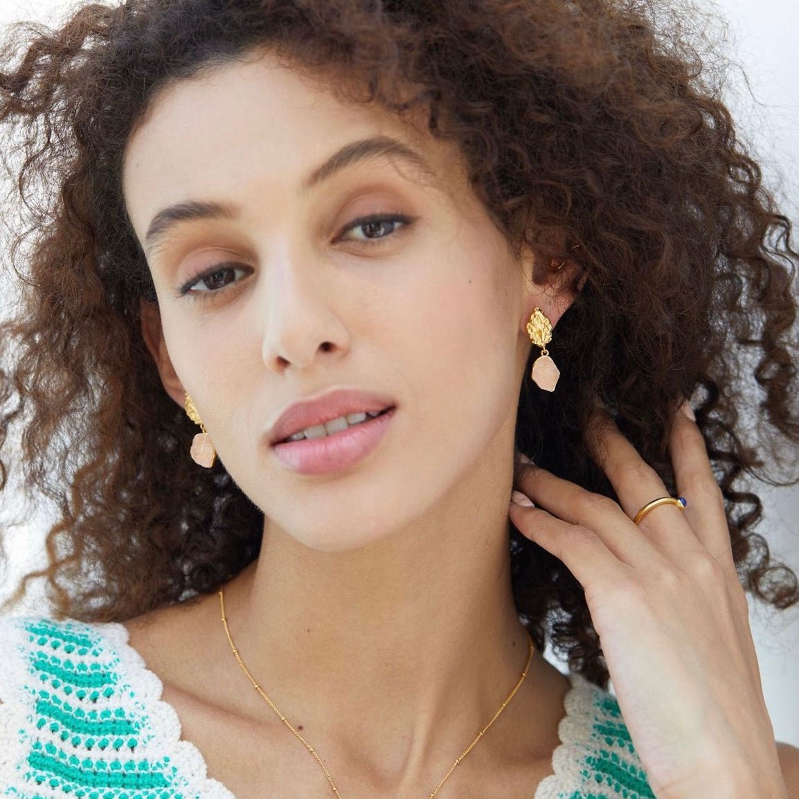 Eros Rose Earrings - Pure Gems & Stones Store: Awakened Days