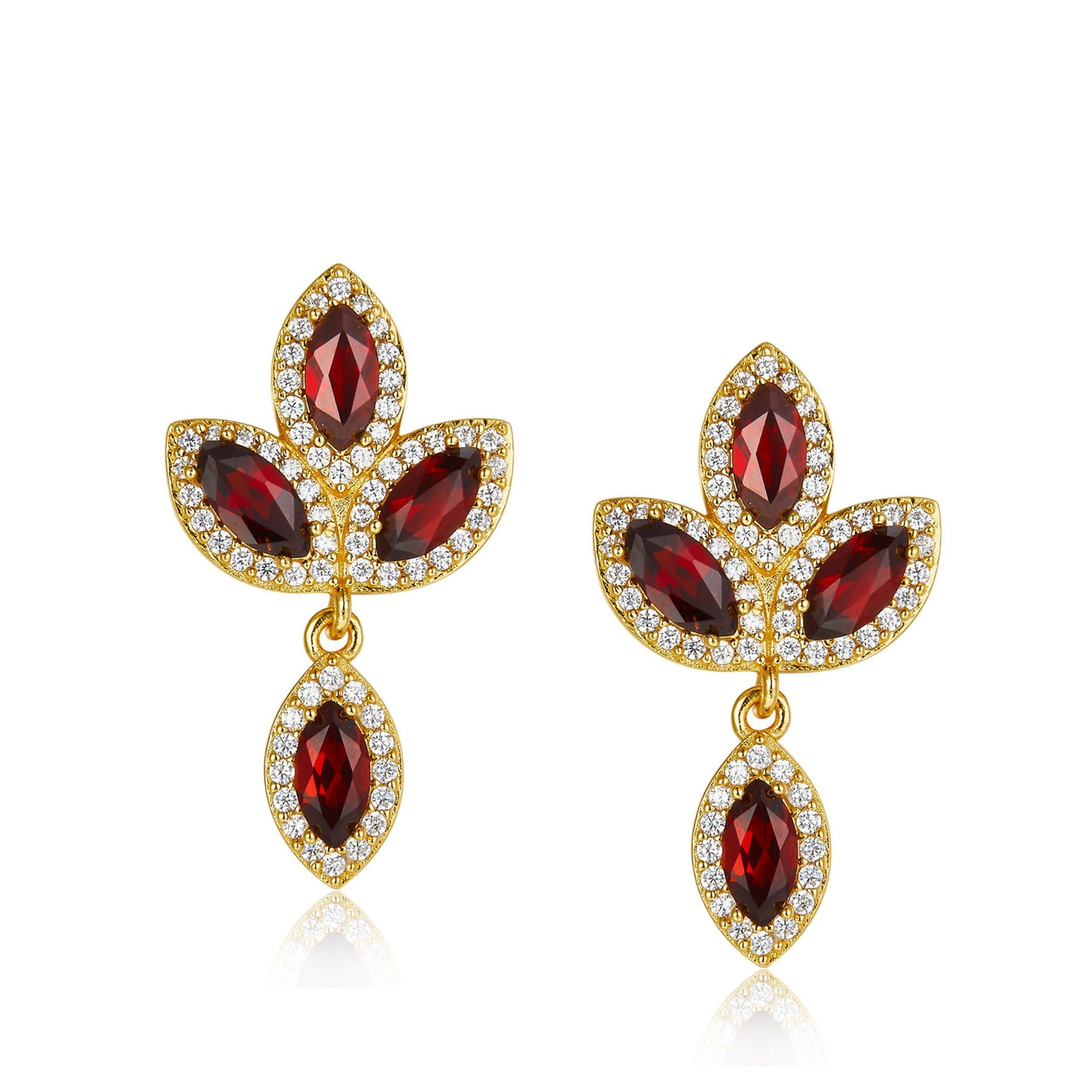 Fleur de Feu Earrings - Pure Gems & Stones Store: Awakened Days
