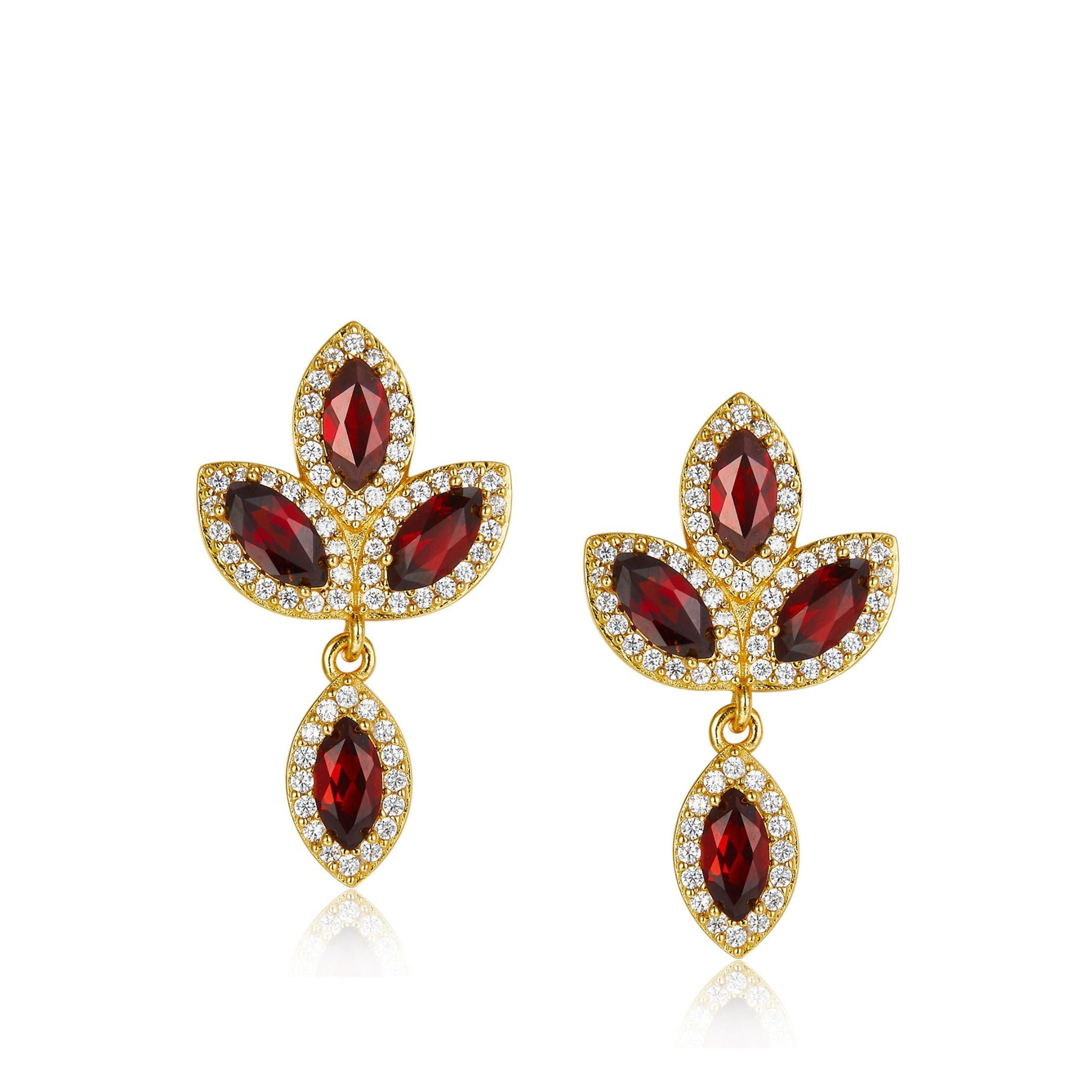 Fleur de Feu Earrings - Pure Gems & Stones Store: Awakened Days