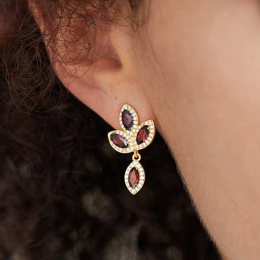 Fleur de Feu Earrings - Pure Gems & Stones Store: Awakened Days