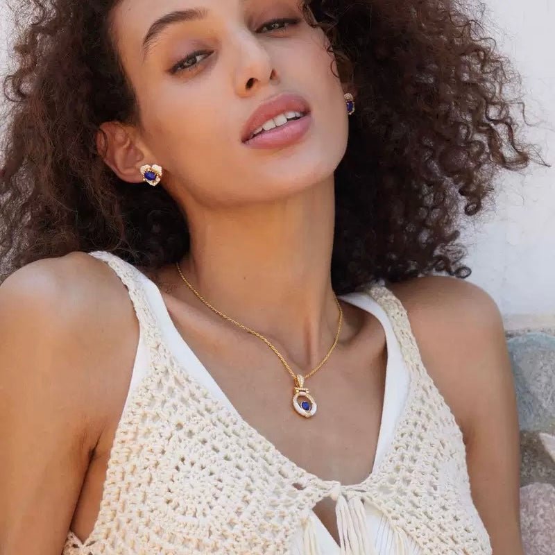 Fleur d’Écume Earrings - Pure Gems & Stones Store: Awakened Days