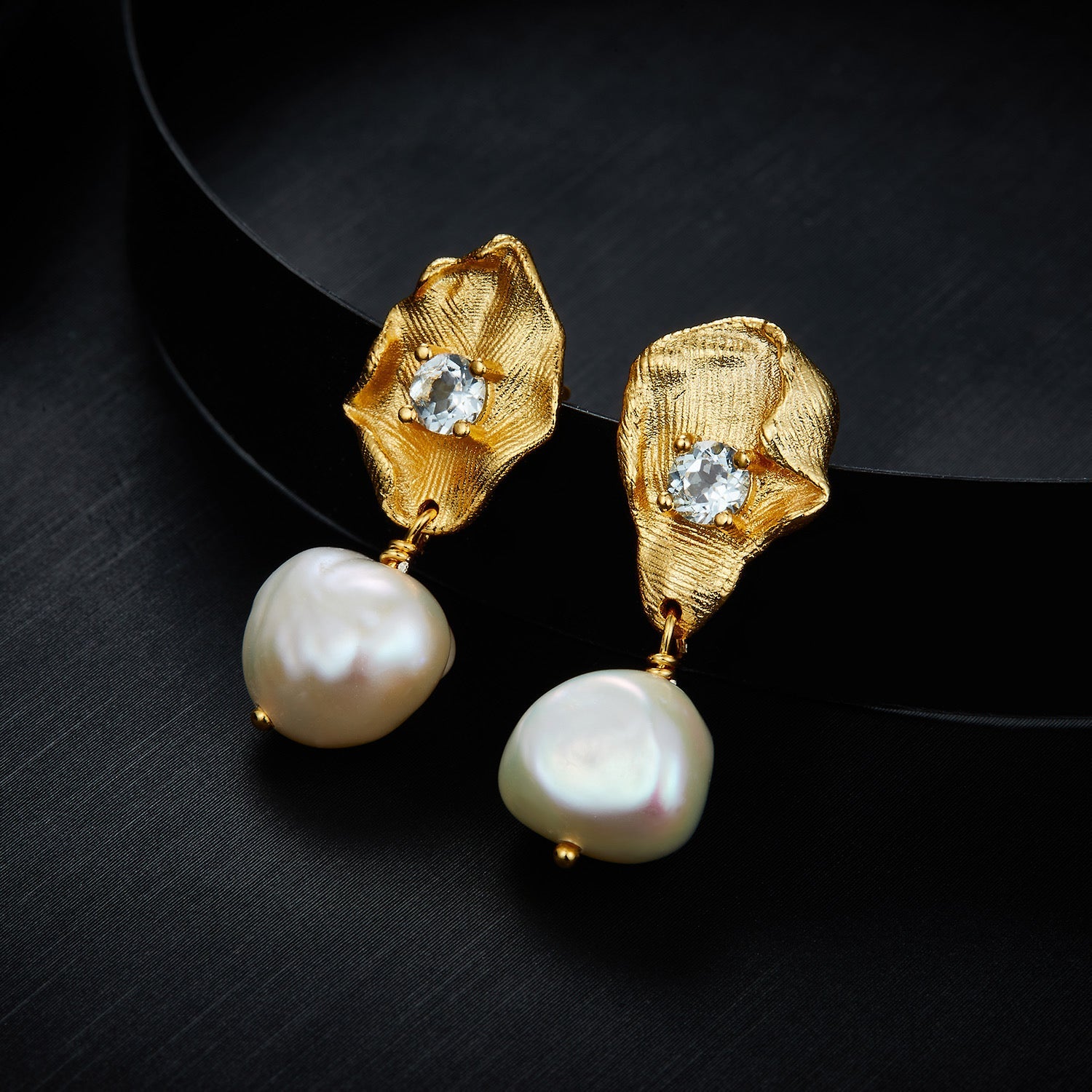 Fleur d’Or Earrings - Pure Gems & Stones Store: Awakened Days