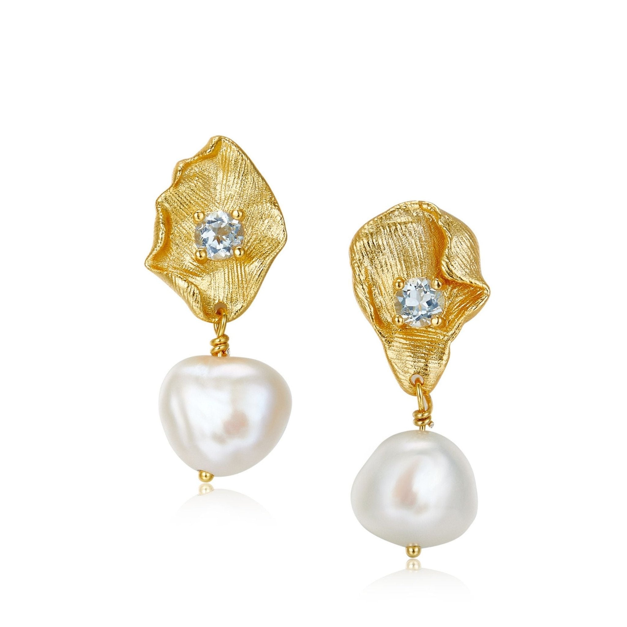 Fleur d’Or Earrings - Pure Gems & Stones Store: Awakened Days