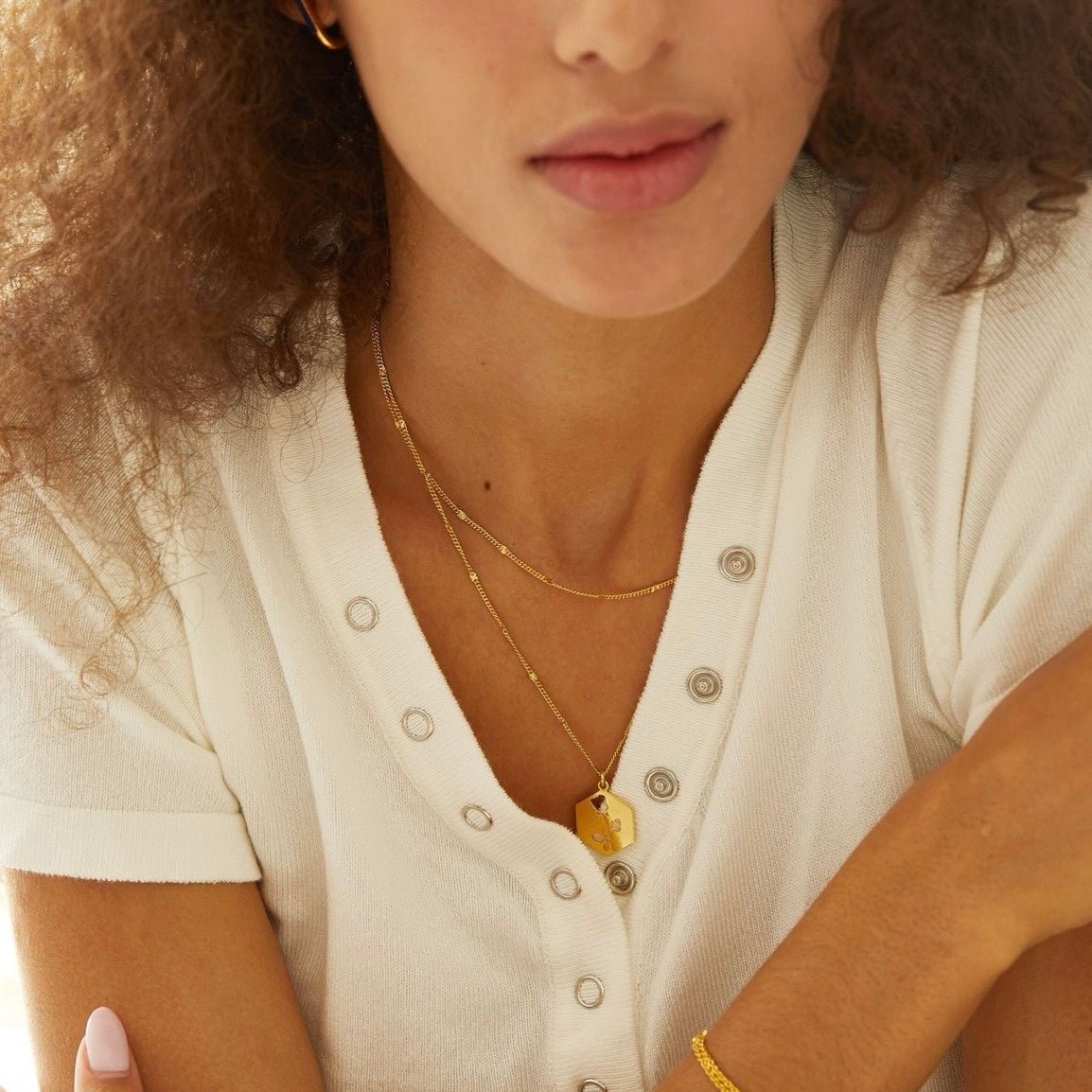 Fleur Emblem Necklace - Pure Gems & Stones Store: Awakened Days