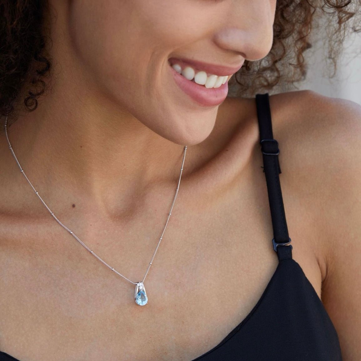 Frozen Dewdrop Necklace - Pure Gems & Stones Store: Awakened Days