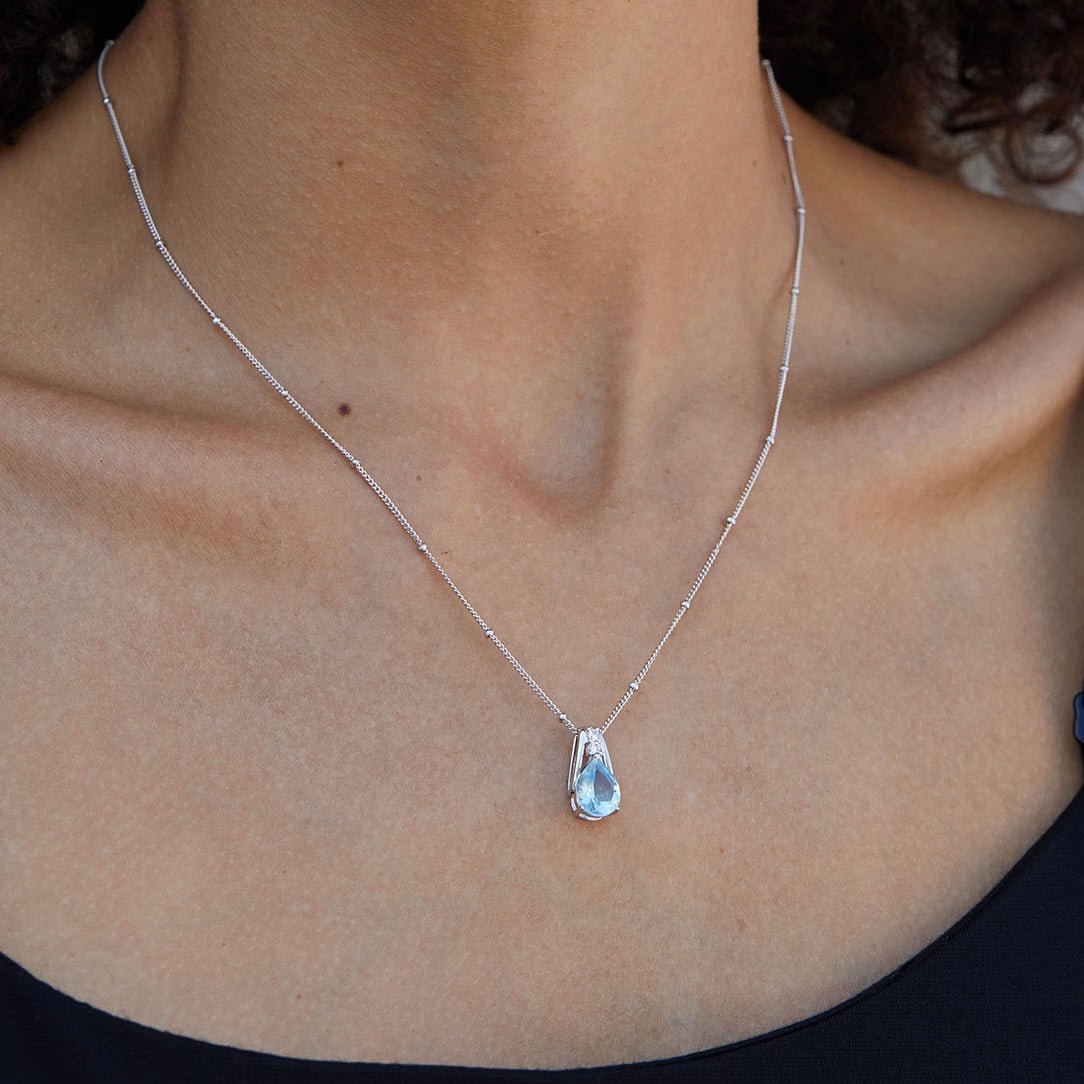 Frozen Dewdrop Necklace - Pure Gems & Stones Store: Awakened Days