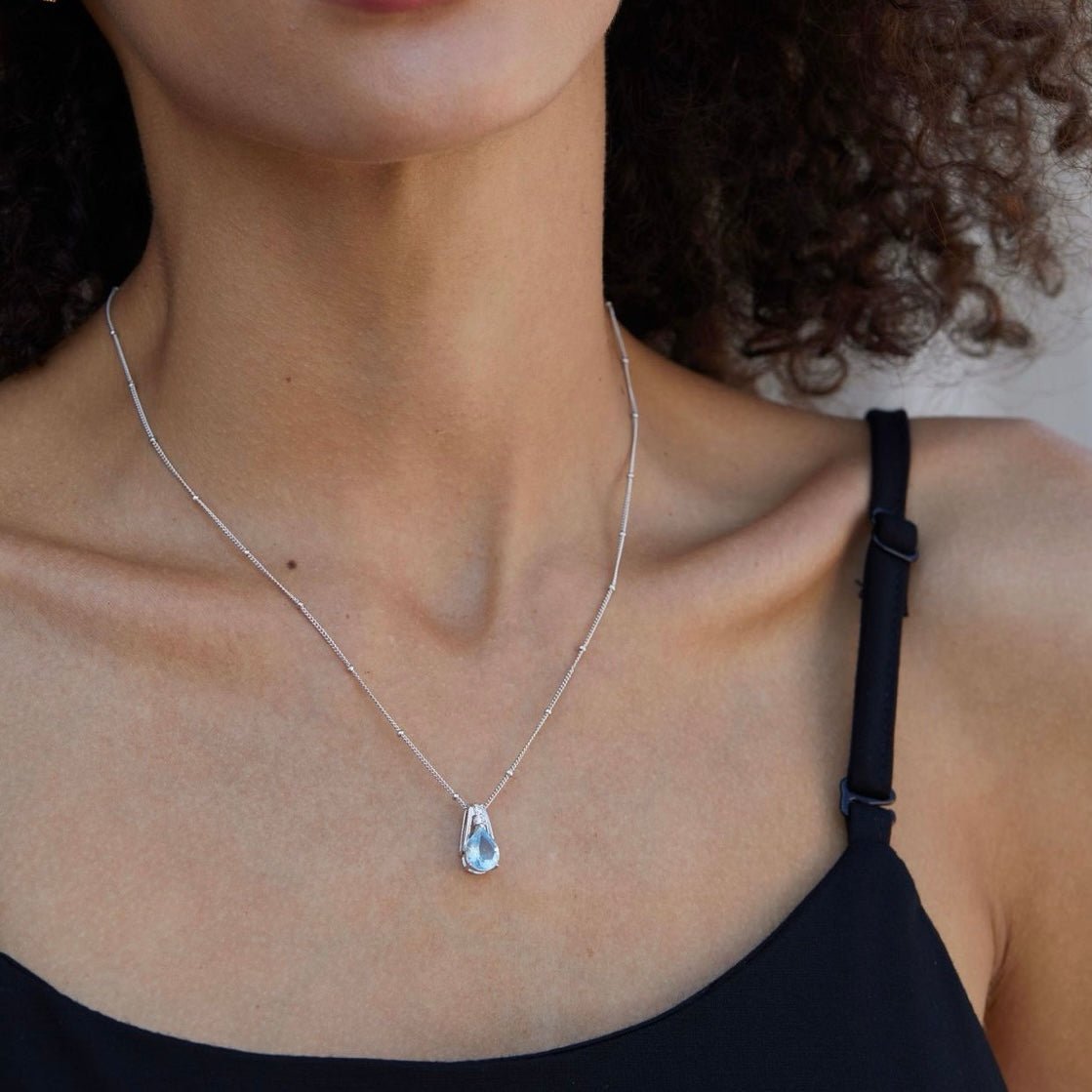 Frozen Dewdrop Necklace - Pure Gems & Stones Store: Awakened Days