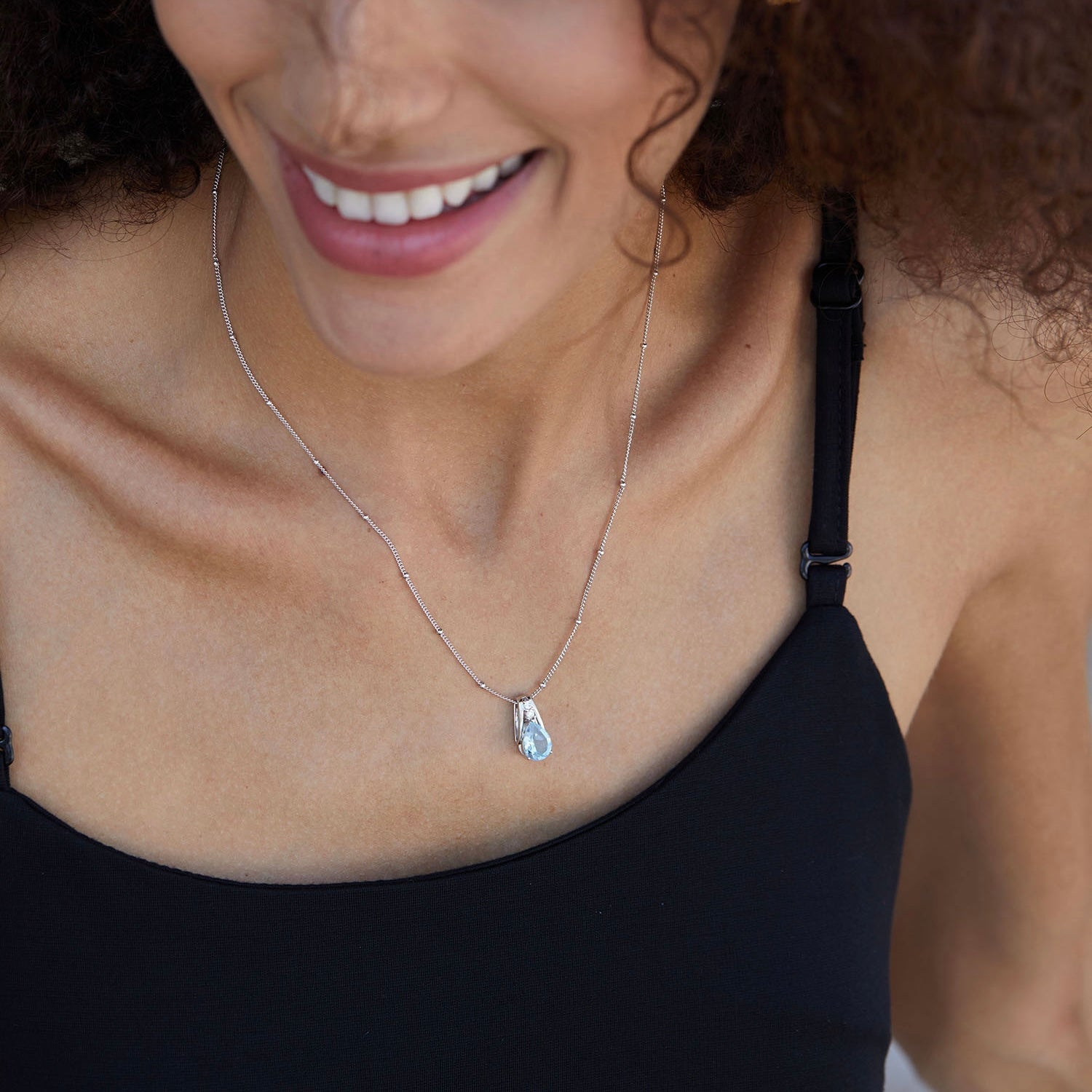 Frozen Dewdrop Necklace - Pure Gems & Stones Store: Awakened Days