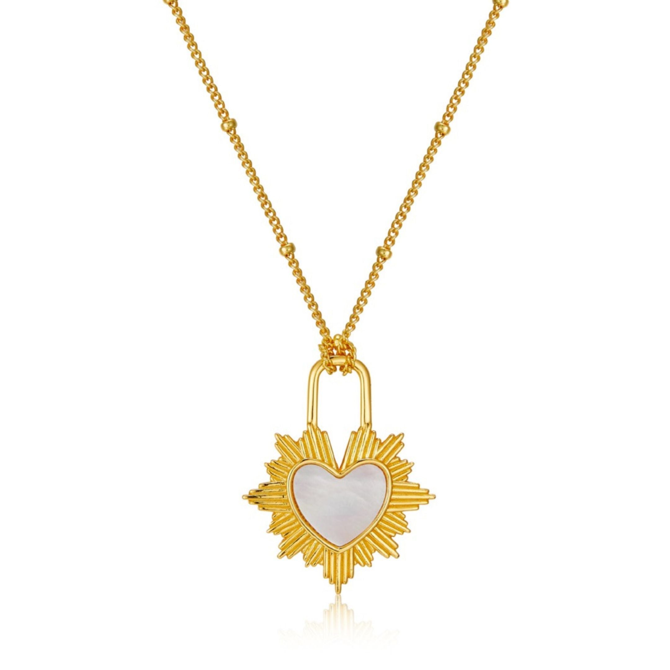 Gilded Heart Necklace - Pure Gems & Stones Store: Awakened Days