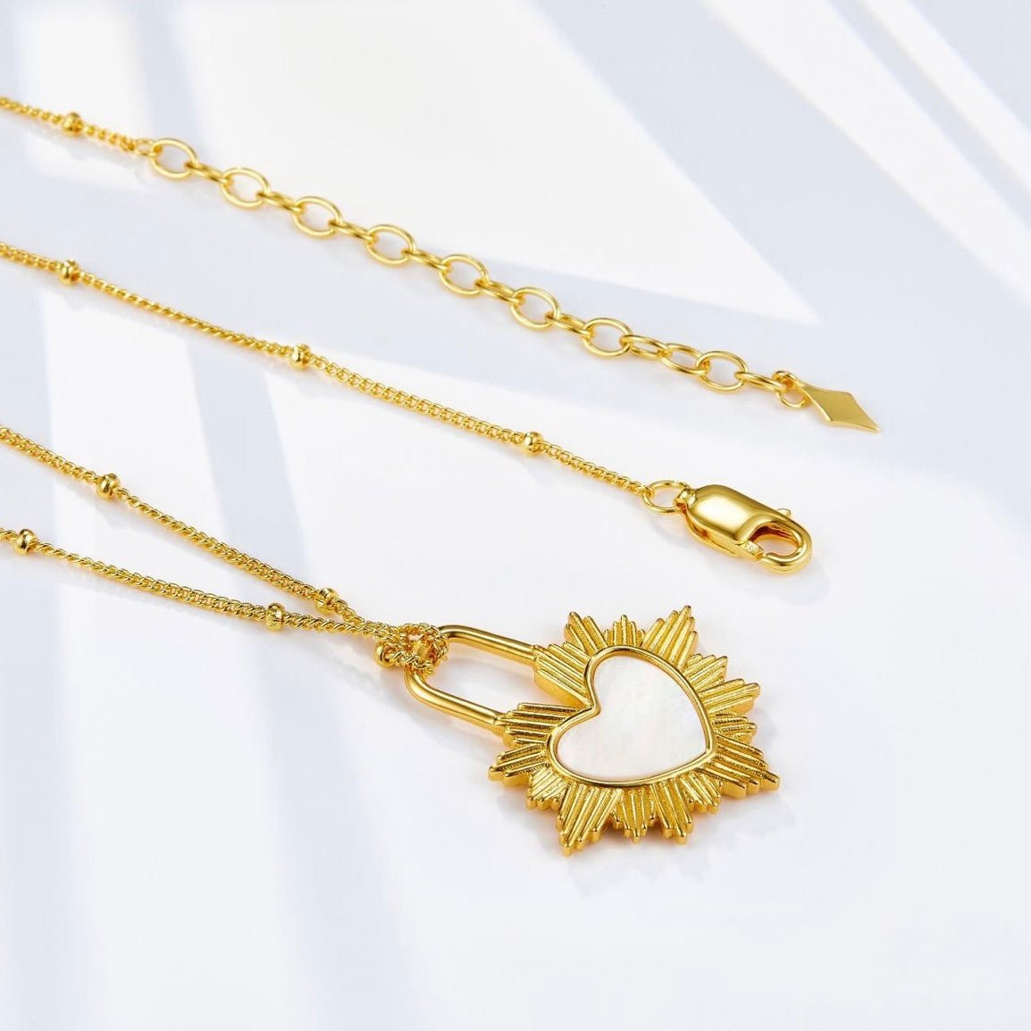 Gilded Heart Necklace - Pure Gems & Stones Store: Awakened Days