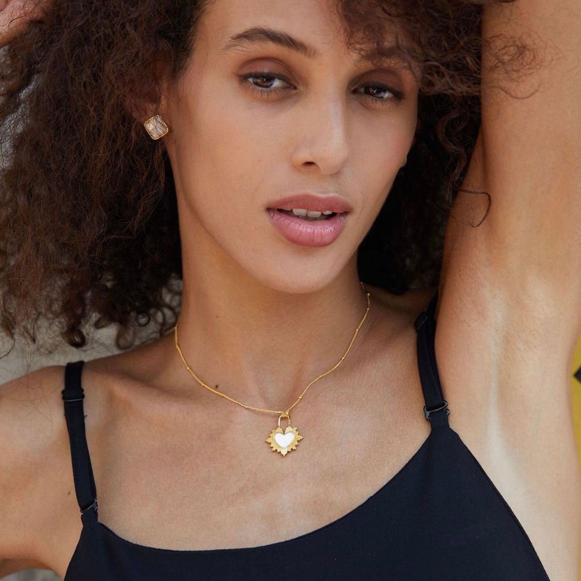 Gilded Heart Necklace - Pure Gems & Stones Store: Awakened Days