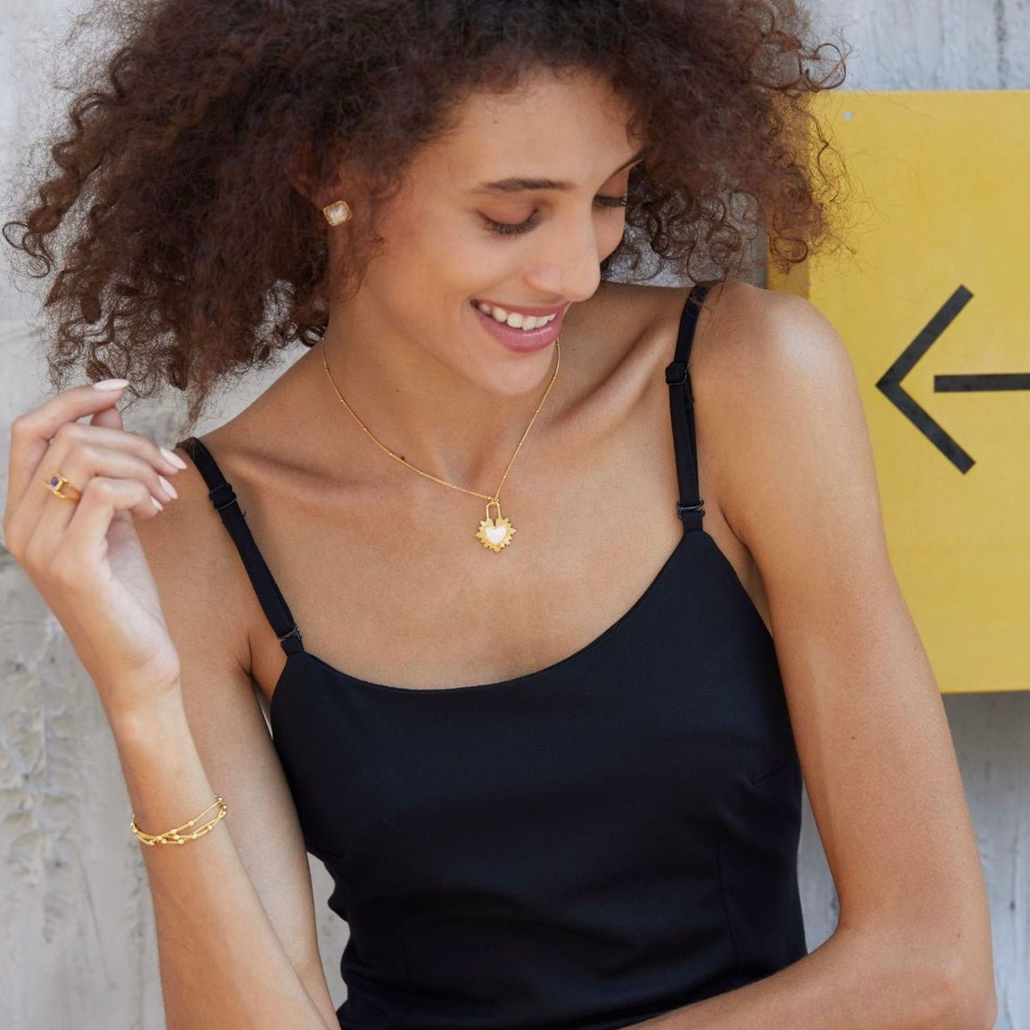 Gilded Heart Necklace - Pure Gems & Stones Store: Awakened Days