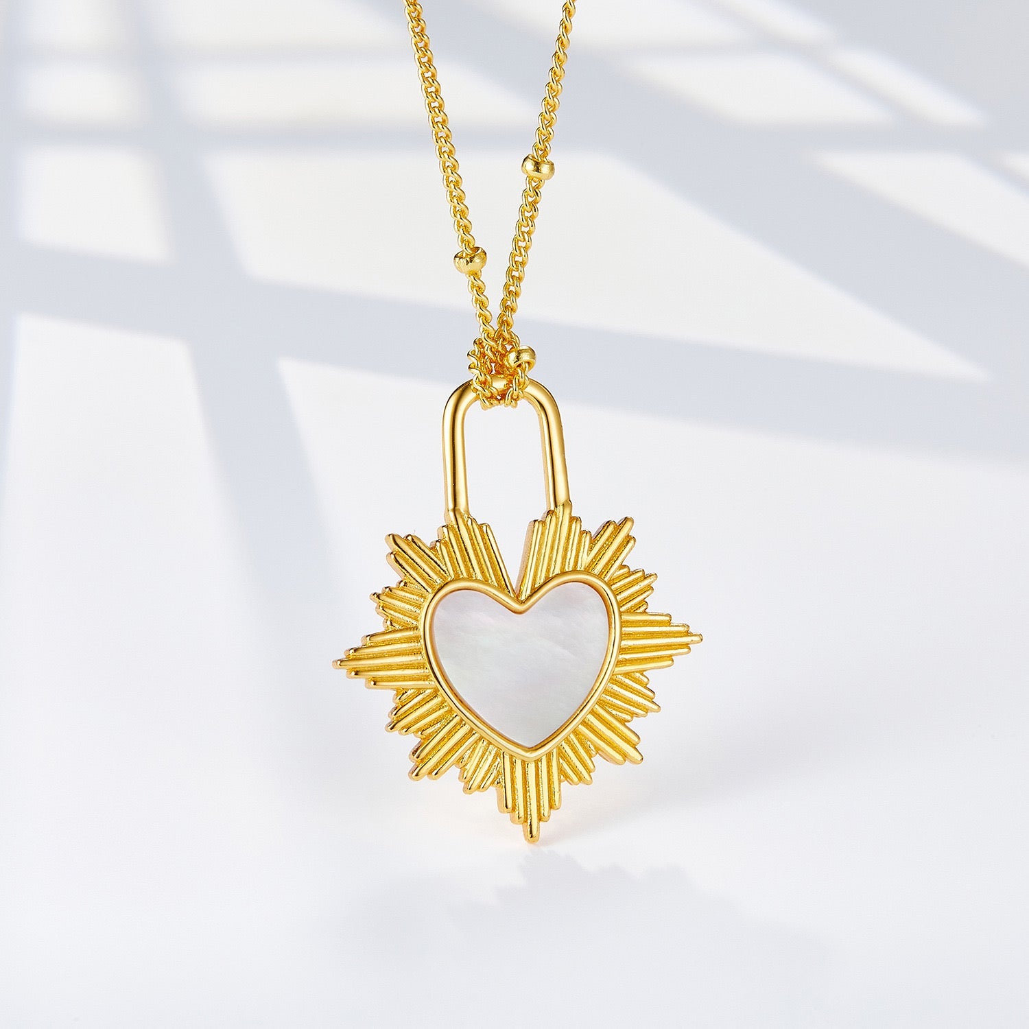 Gilded Heart Necklace - Pure Gems & Stones Store: Awakened Days