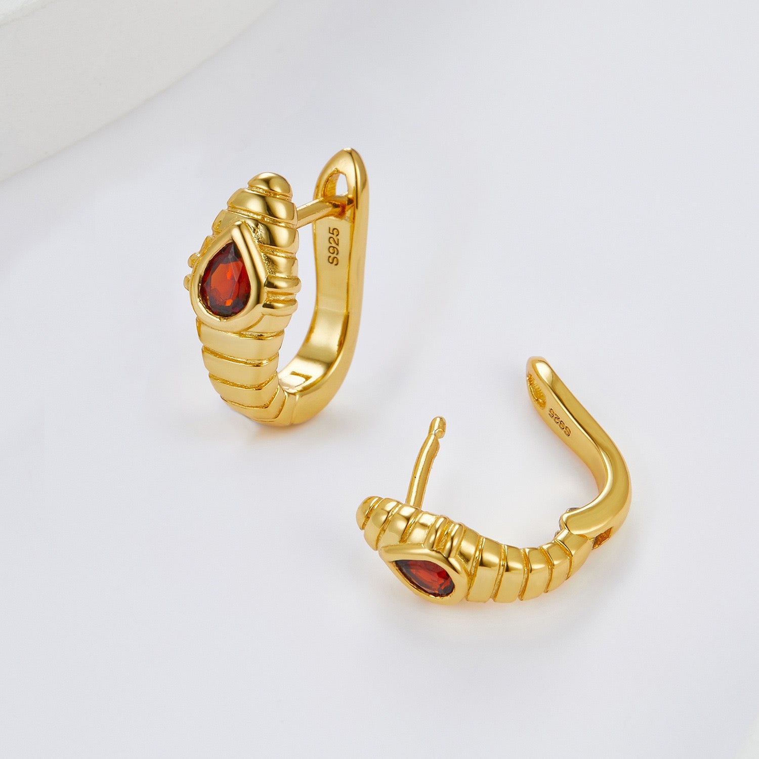 Gilded Viper Earrings - Pure Gems & Stones Store: Awakened Days