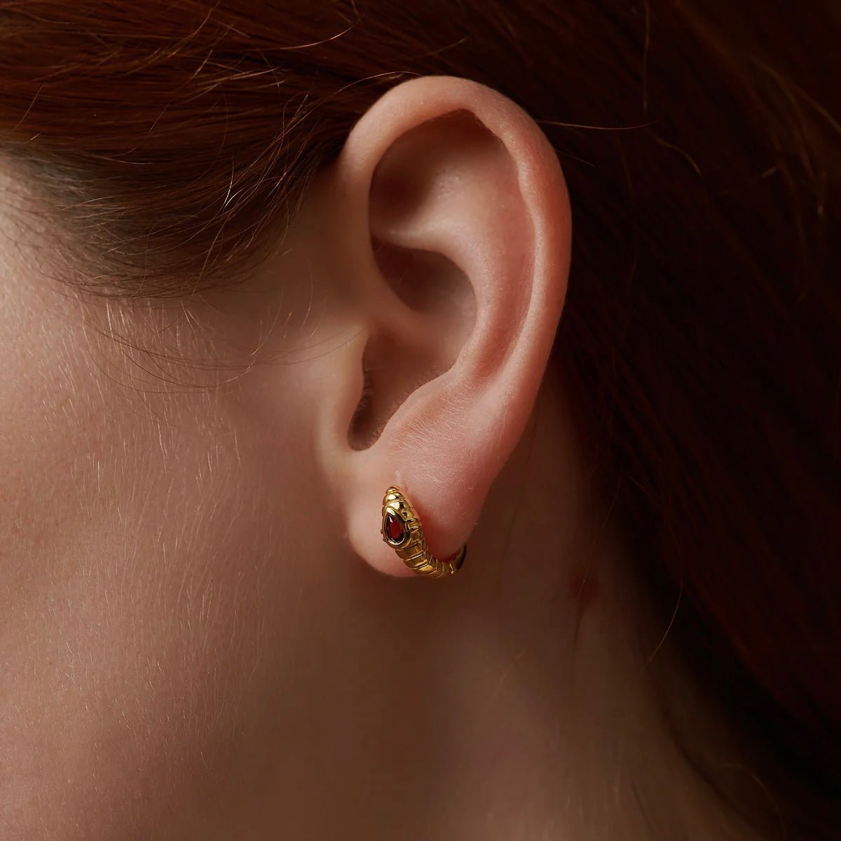 Gilded Viper Earrings - Pure Gems & Stones Store: Awakened Days