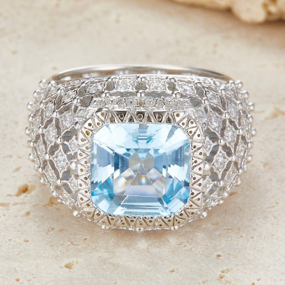 Glacier Crown Ring - Pure Gems & Stones Store: Awakened Days