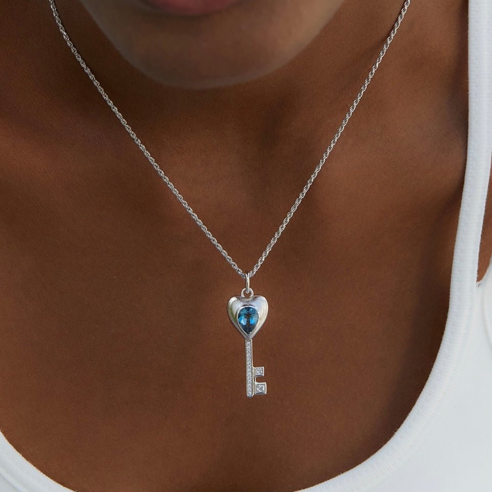 Heartkey Necklace - Pure Gems & Stones Store: Awakened Days