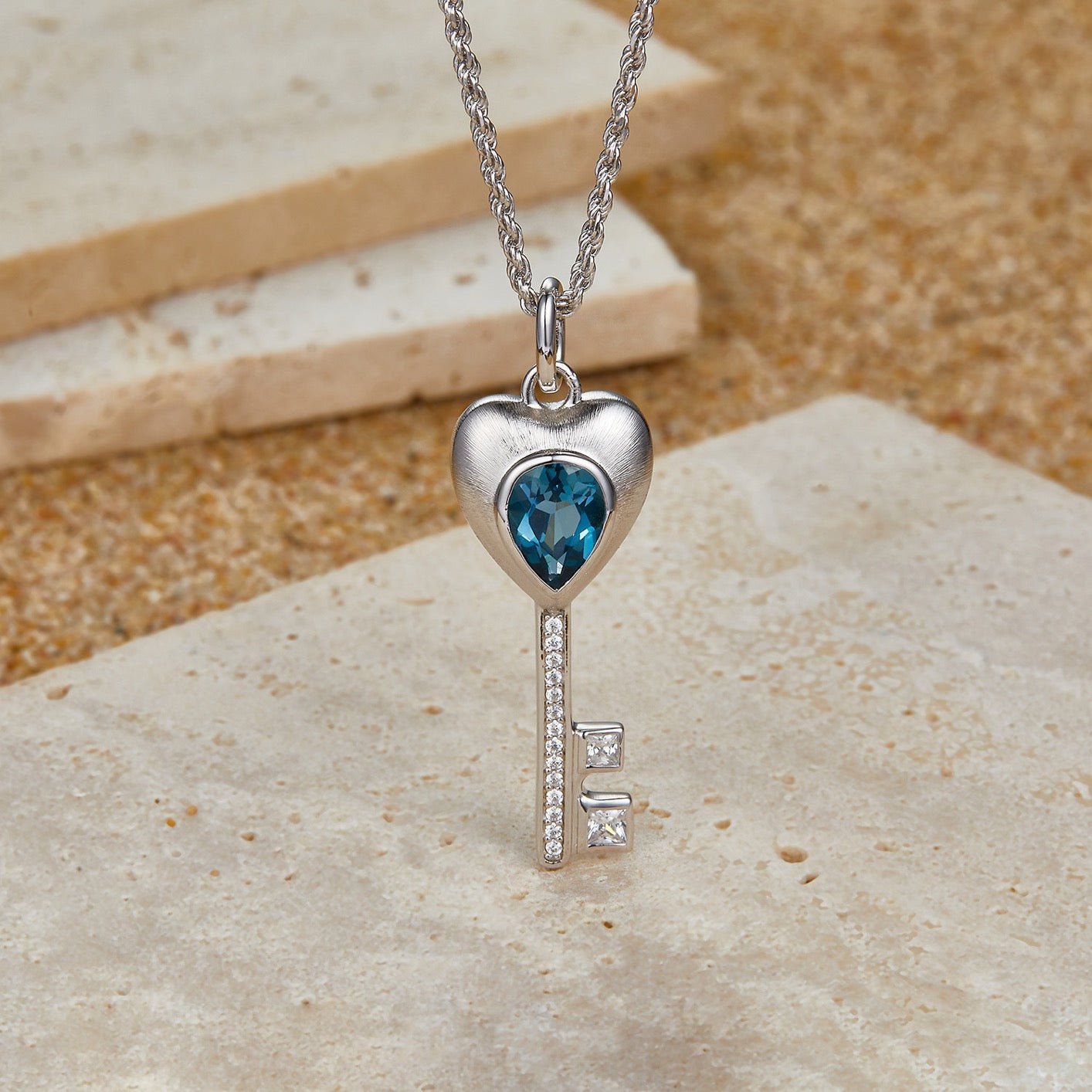 Heartkey Necklace - Pure Gems & Stones Store: Awakened Days