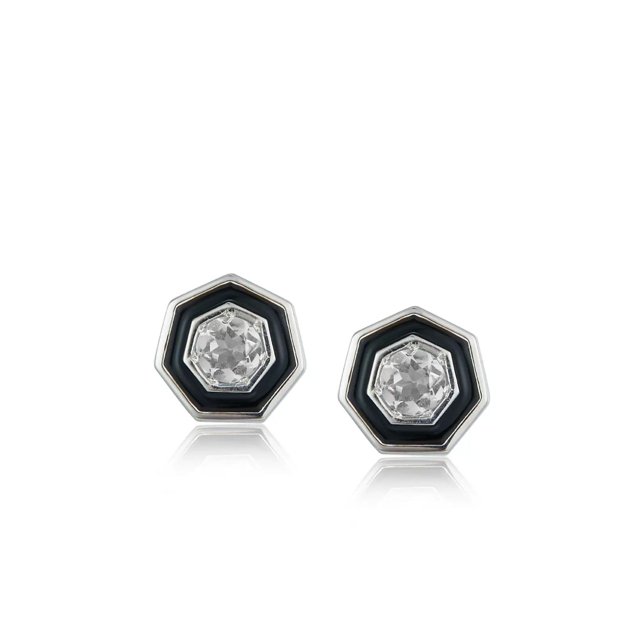 Hexa Noire Studs - Pure Gems & Stones Store: Awakened Days