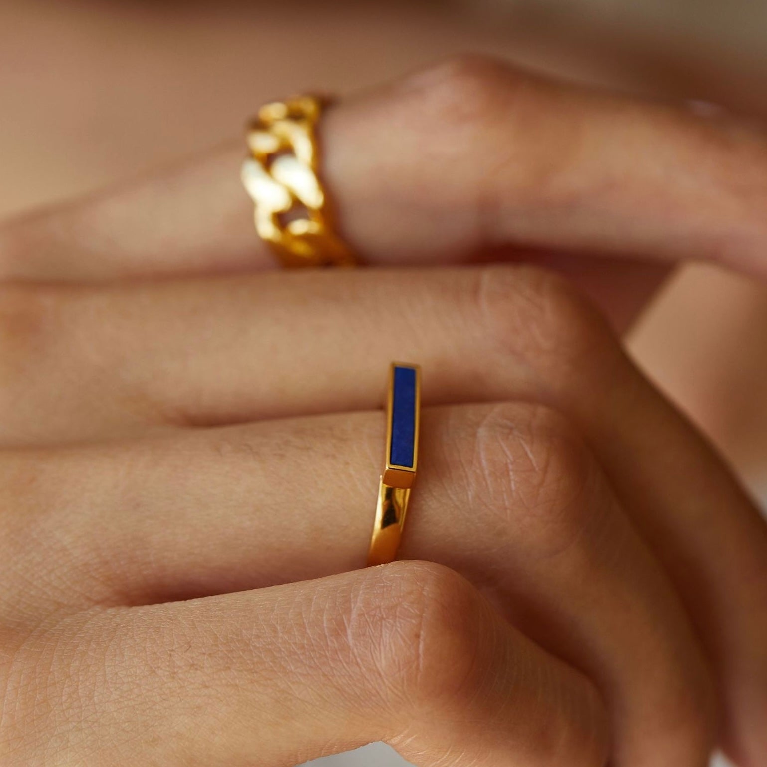 Indigo Bar Ring - Pure Gems & Stones Store: Awakened Days