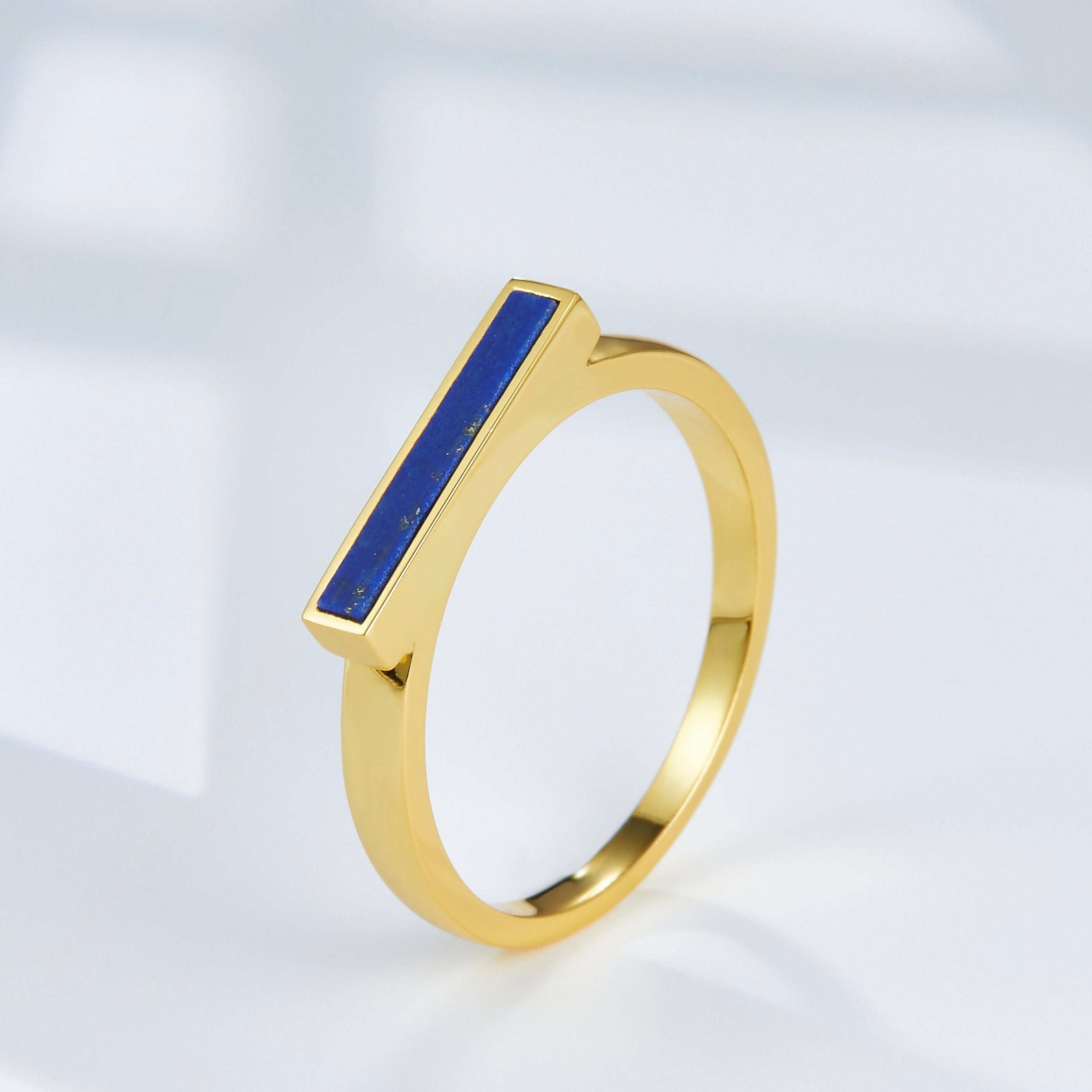 Indigo Bar Ring - Pure Gems & Stones Store: Awakened Days
