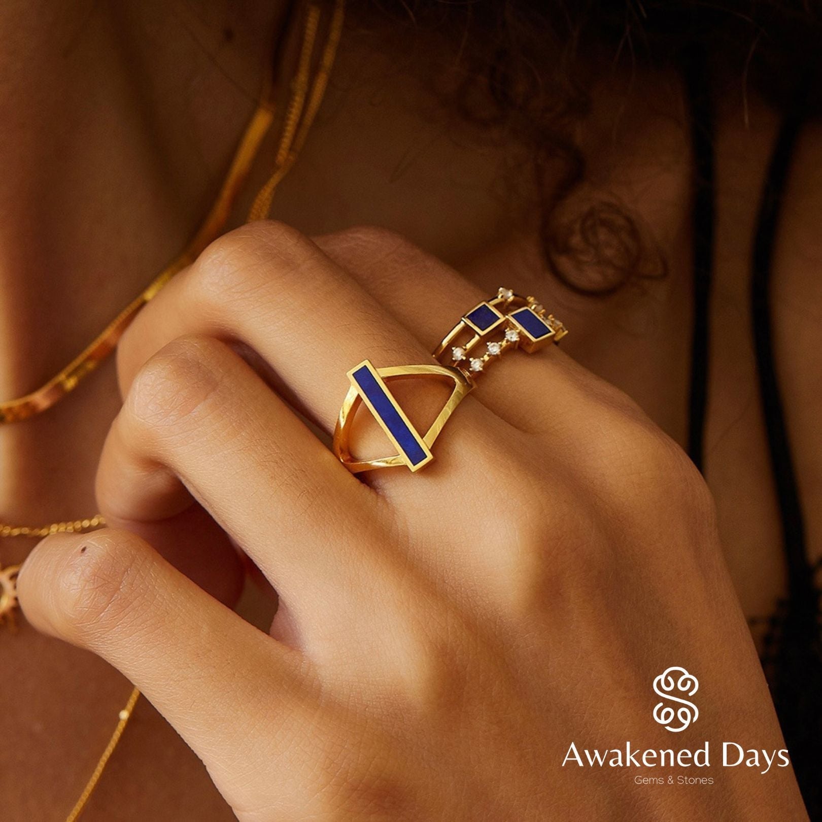 Indigo Bridge Ring - Pure Gems & Stones Store: Awakened Days