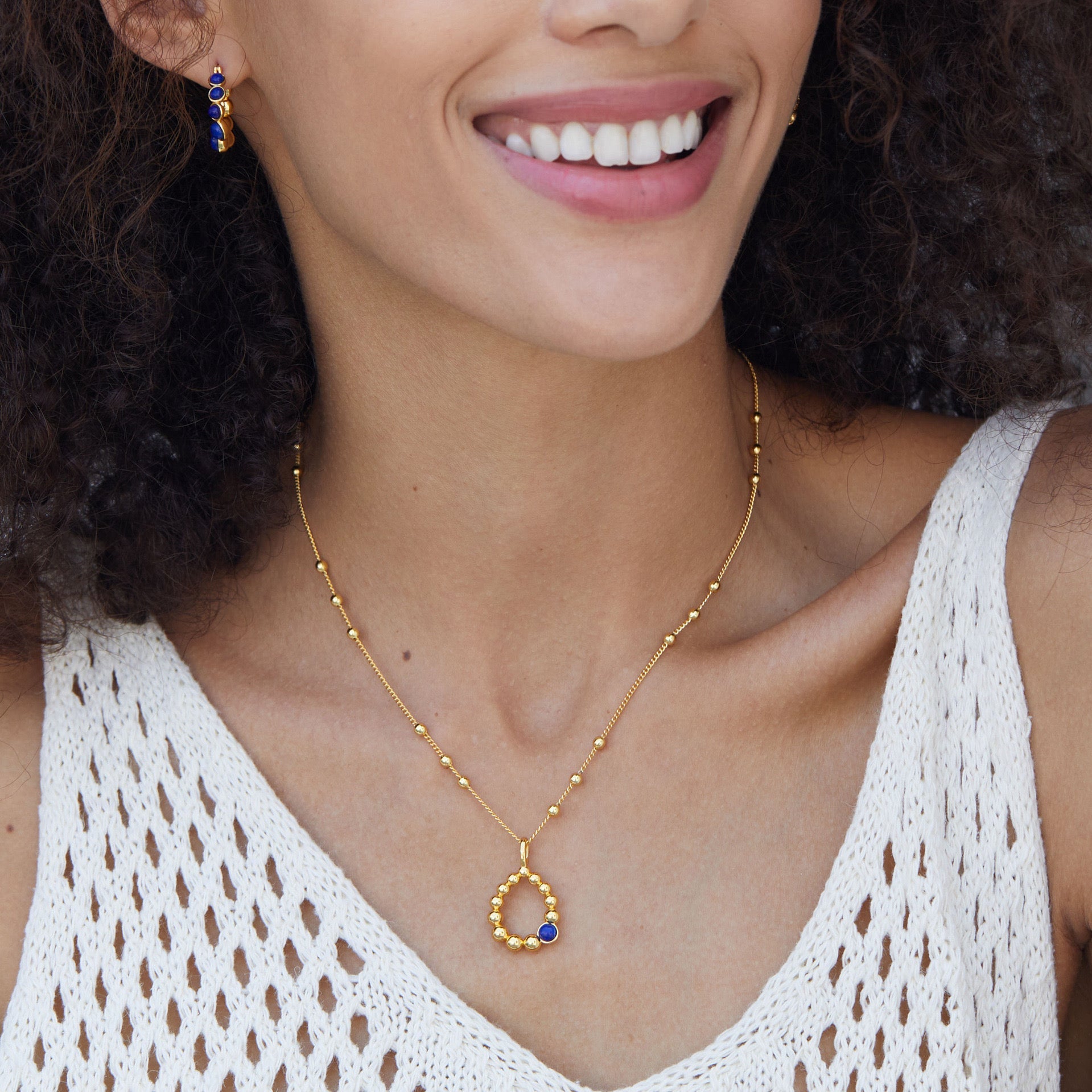 L’Anneau Bleu Necklace - Pure Gems & Stones Store: Awakened Days