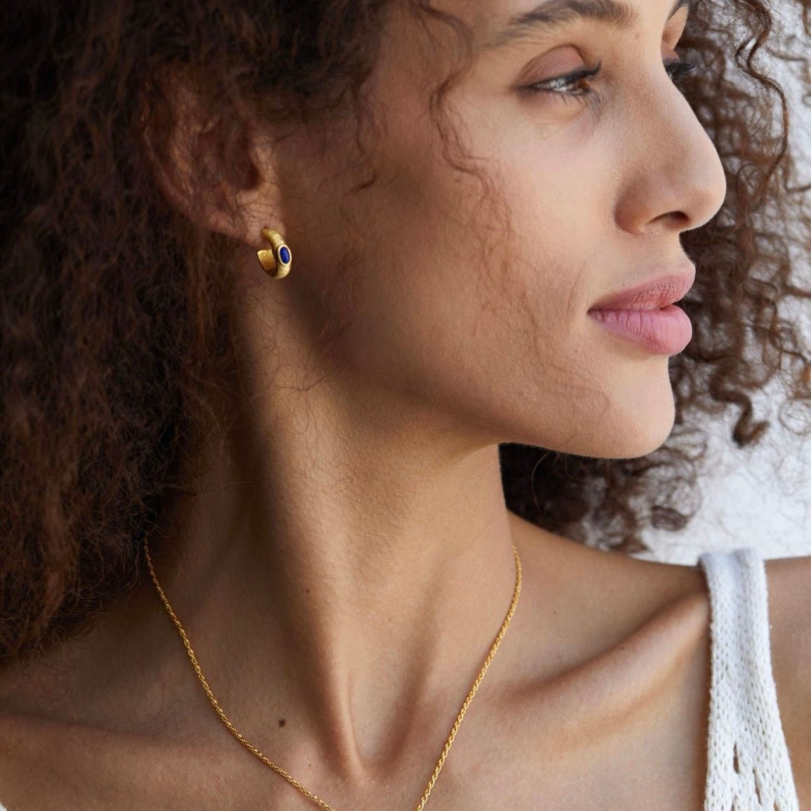 Lapis Ankh Hoops - Pure Gems & Stones Store: Awakened Days