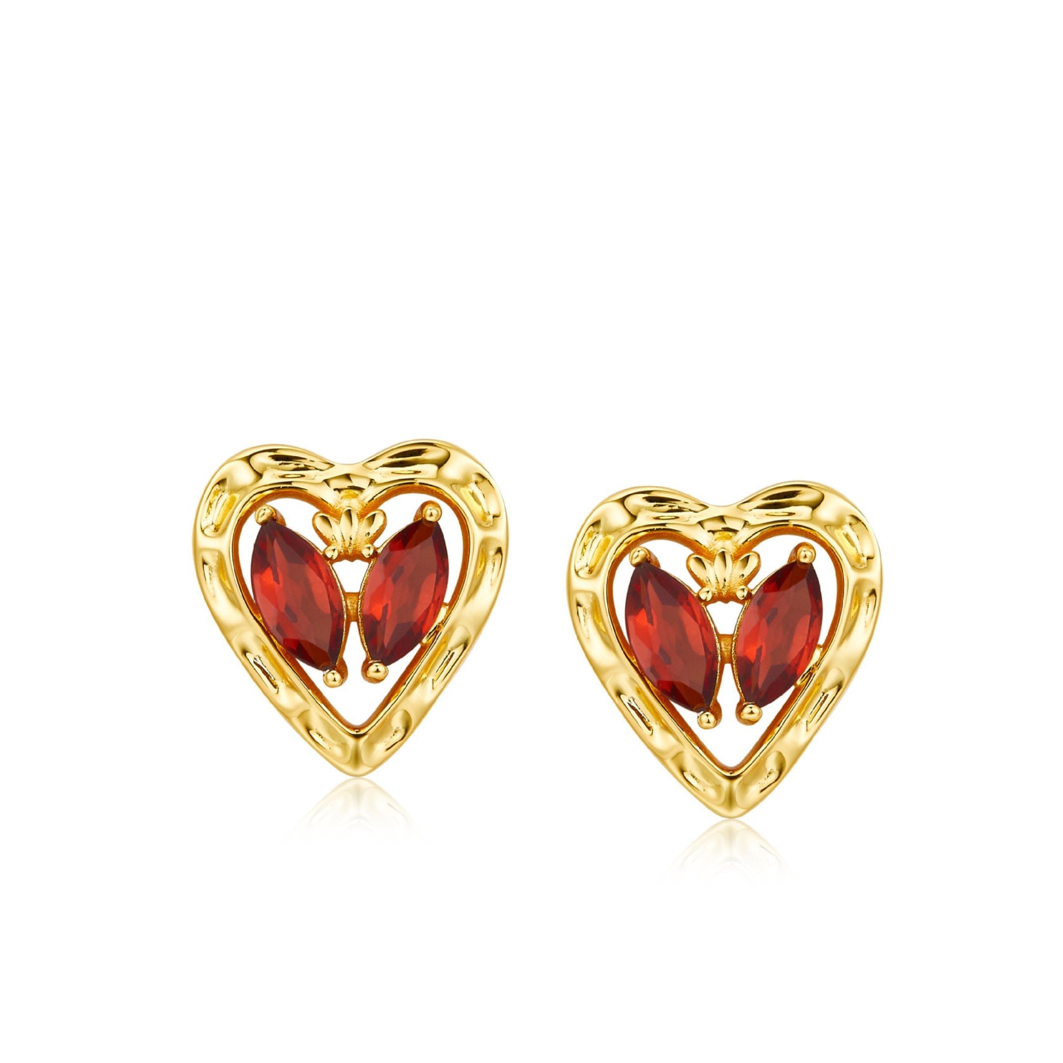 L’Art du Cœur Studs - Pure Gems & Stones Store: Awakened Days