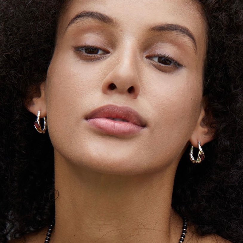 Lava Ember Hoops - Pure Gems & Stones Store: Awakened Days