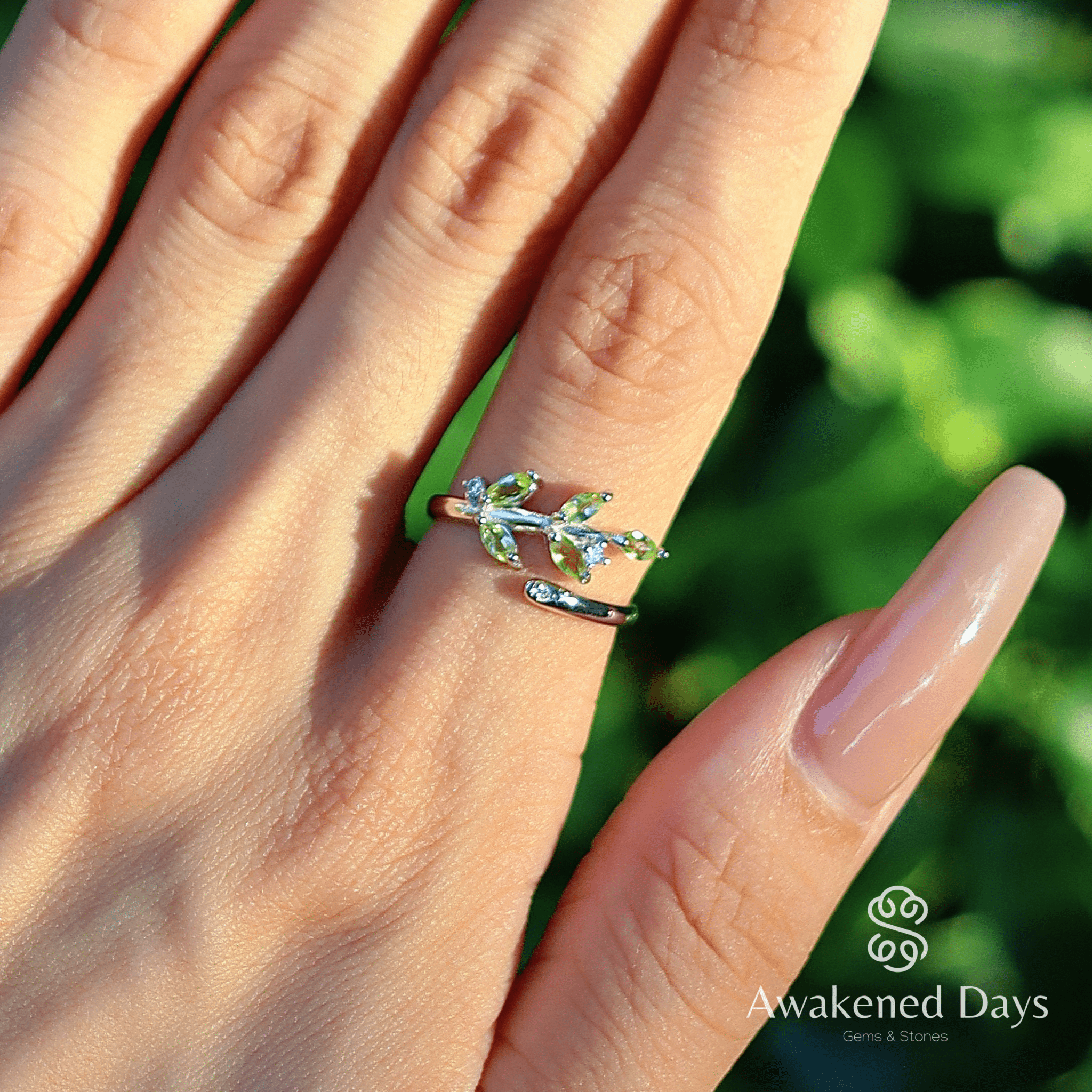 Leafline Ring - Pure Gems & Stones Store: Awakened Days