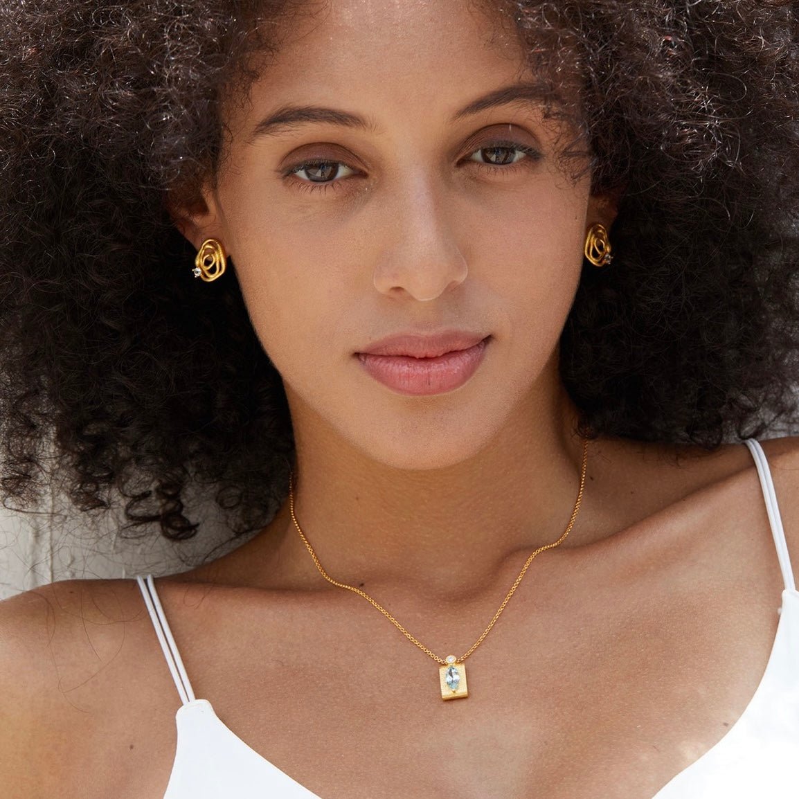 Linéa D’Or Earrings - Pure Gems & Stones Store: Awakened Days