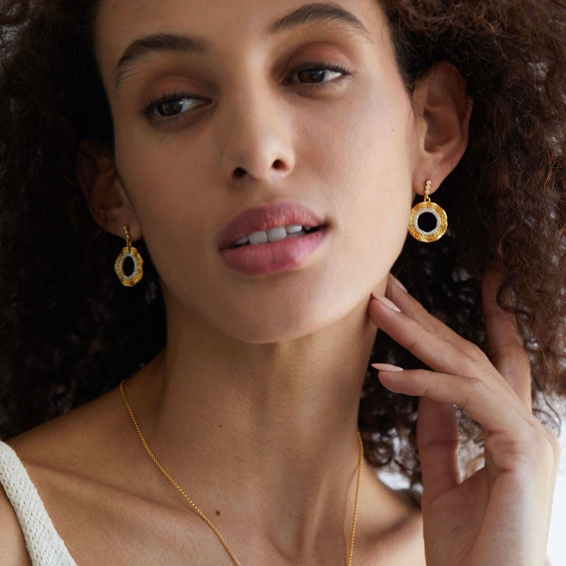 Lune Dorée Earrings - Pure Gems & Stones Store: Awakened Days