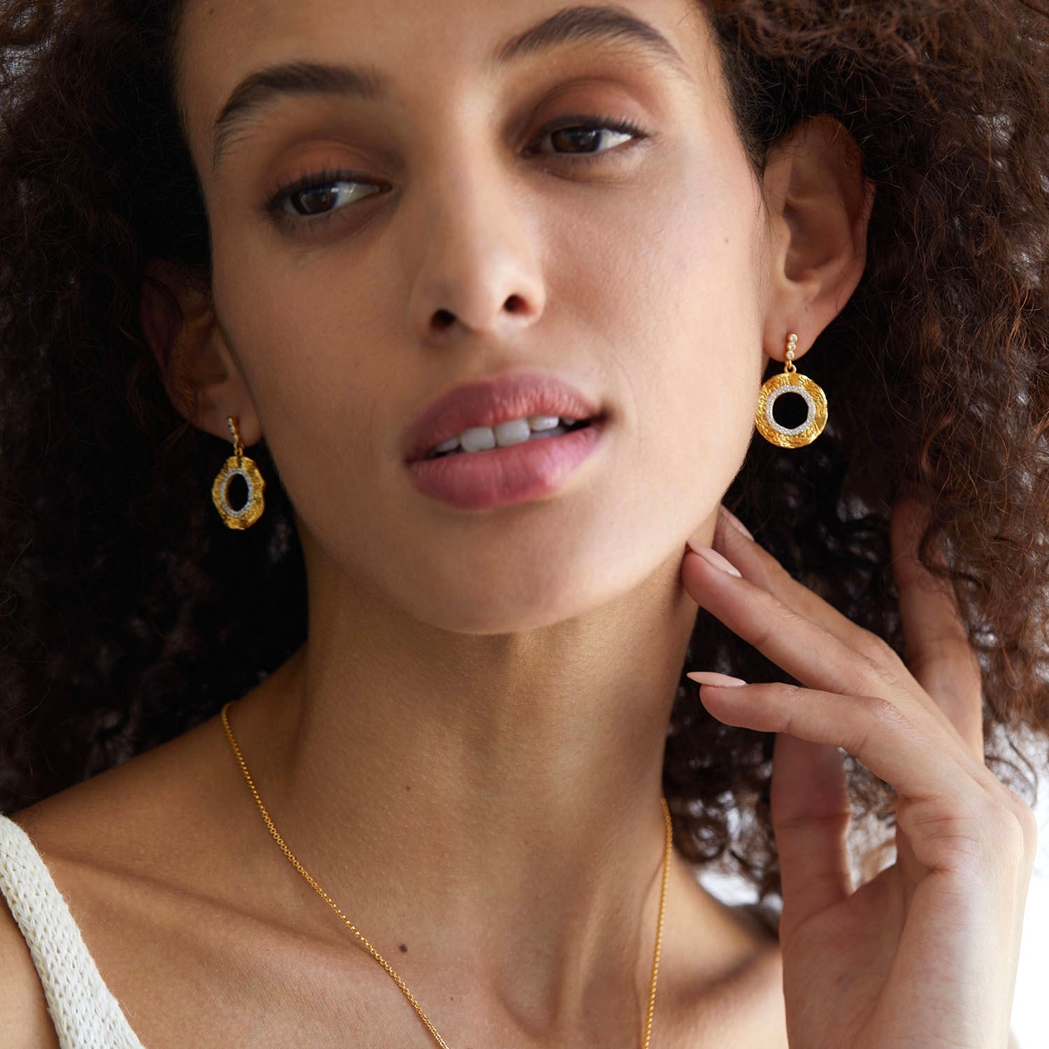 Lune Dorée Earrings - Pure Gems & Stones Store: Awakened Days