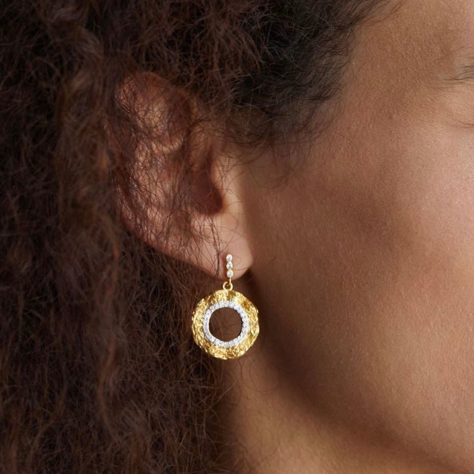 Lune Dorée Earrings - Pure Gems & Stones Store: Awakened Days