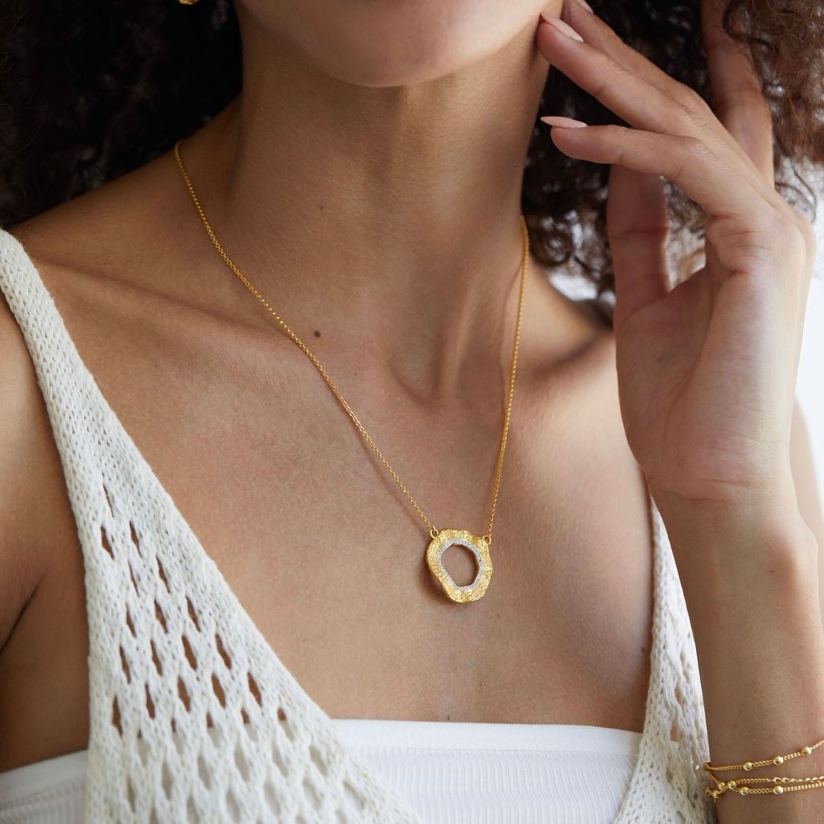 Lune Dorée Necklace - Pure Gems & Stones Store: Awakened Days