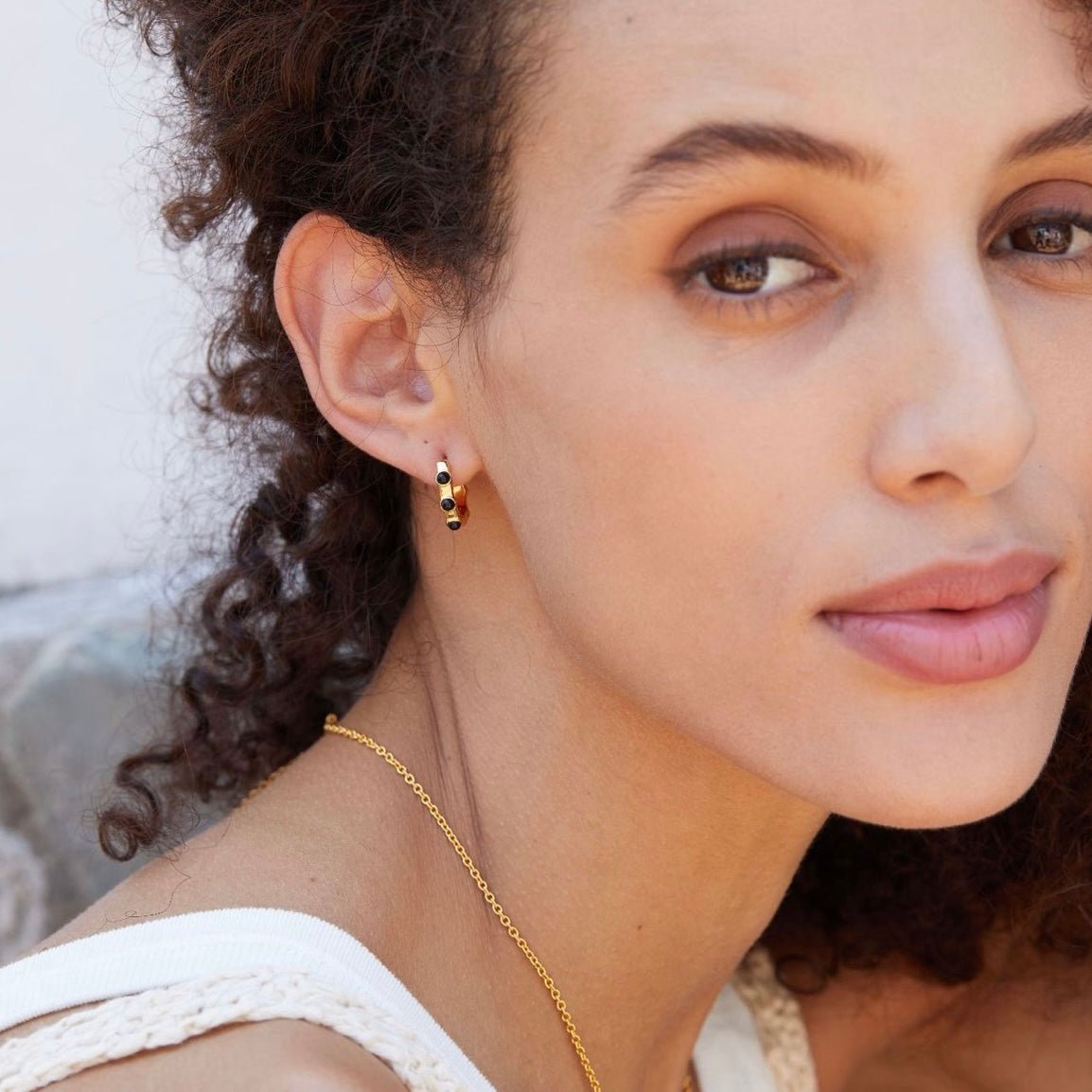 Noir Essence Hoops - Pure Gems & Stones Store: Awakened Days