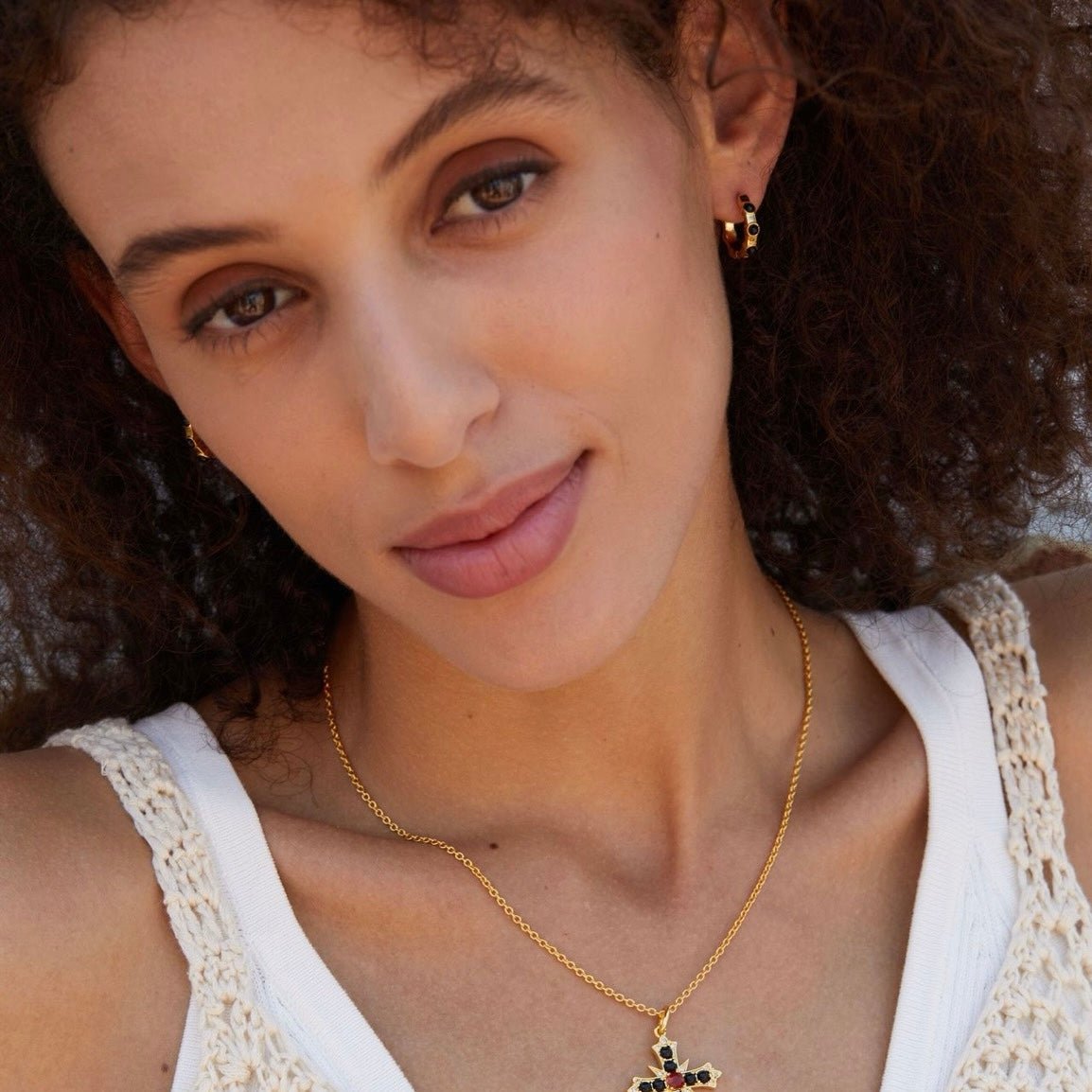 Noir Essence Hoops - Pure Gems & Stones Store: Awakened Days