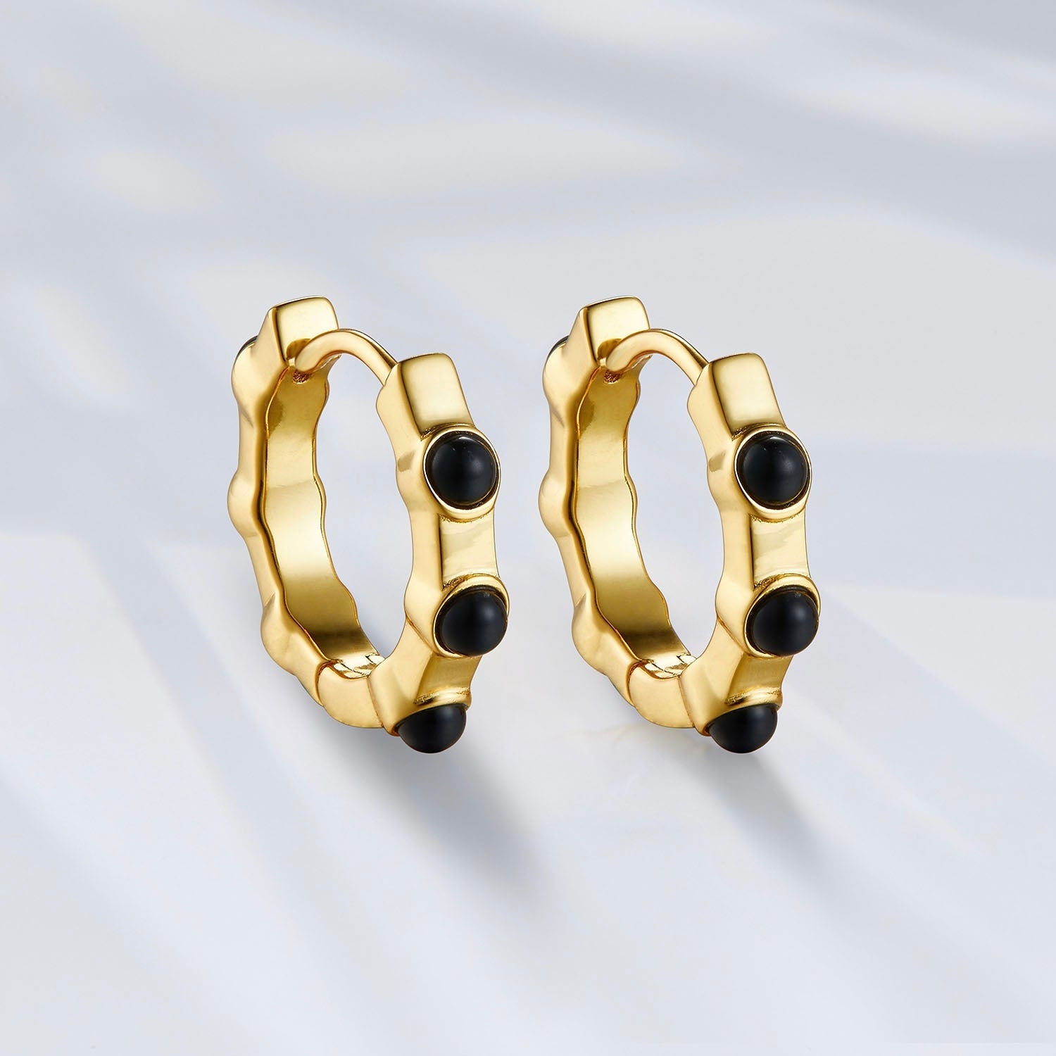 Noir Essence Hoops - Pure Gems & Stones Store: Awakened Days