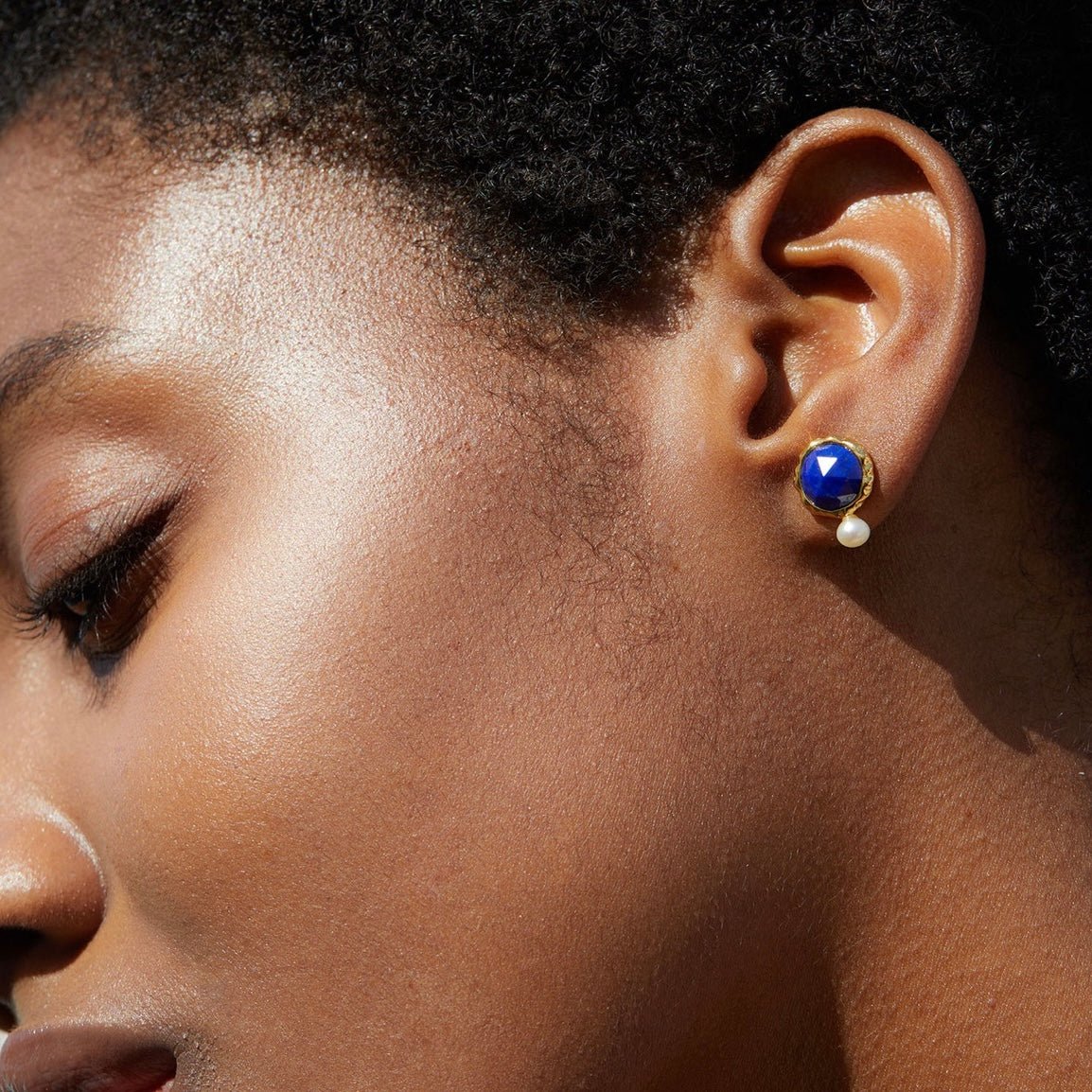 Ocean Pearl Studs - Pure Gems & Stones Store: Awakened Days