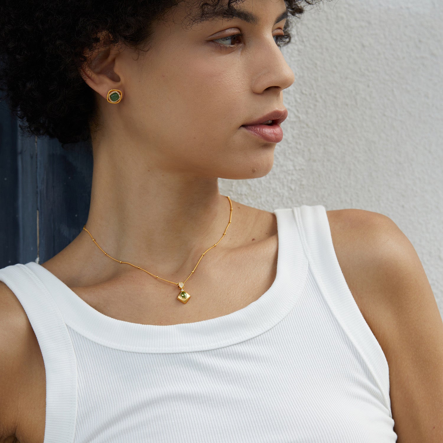 Olive Talisman Necklace - Pure Gems & Stones Store: Awakened Days