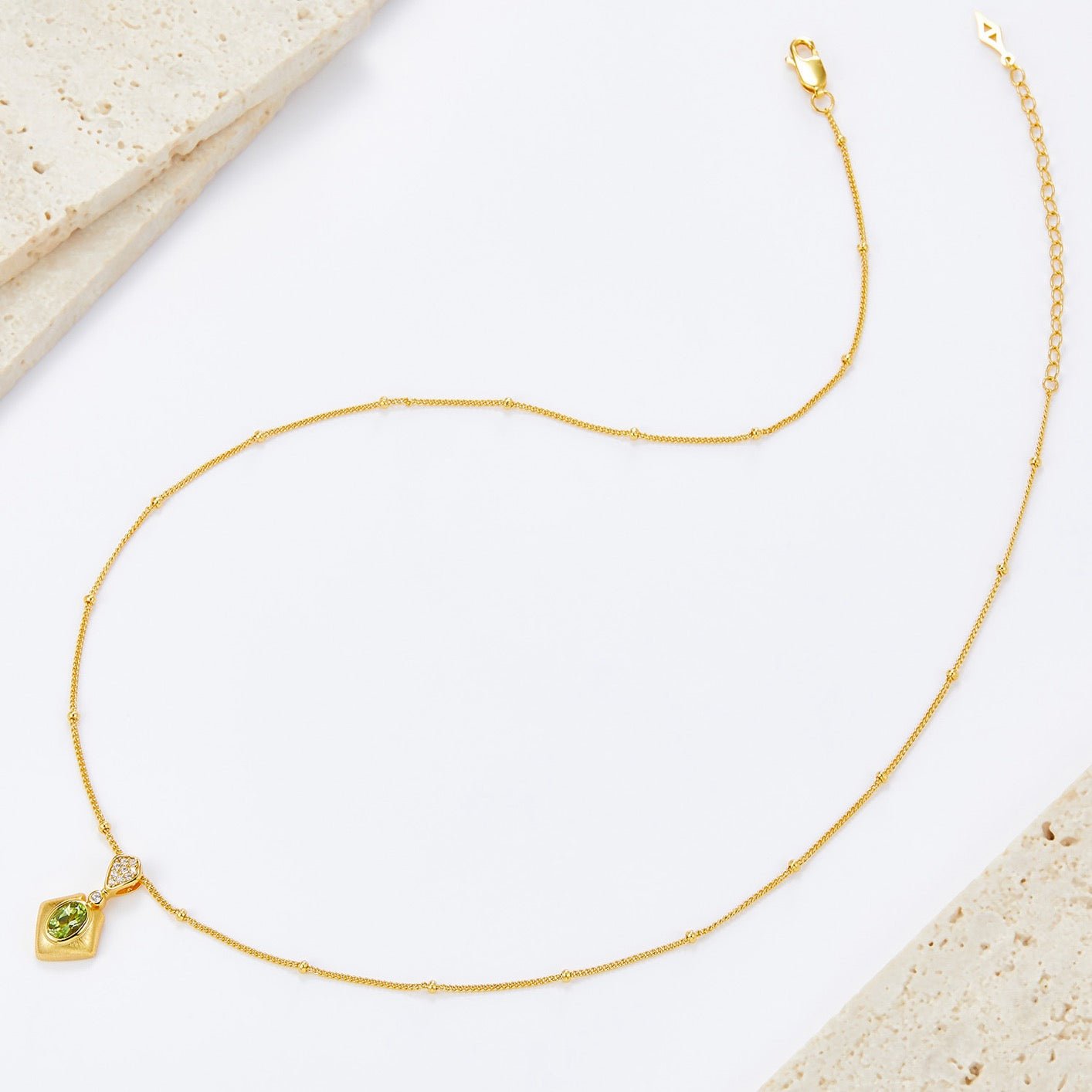 Olive Talisman Necklace - Pure Gems & Stones Store: Awakened Days
