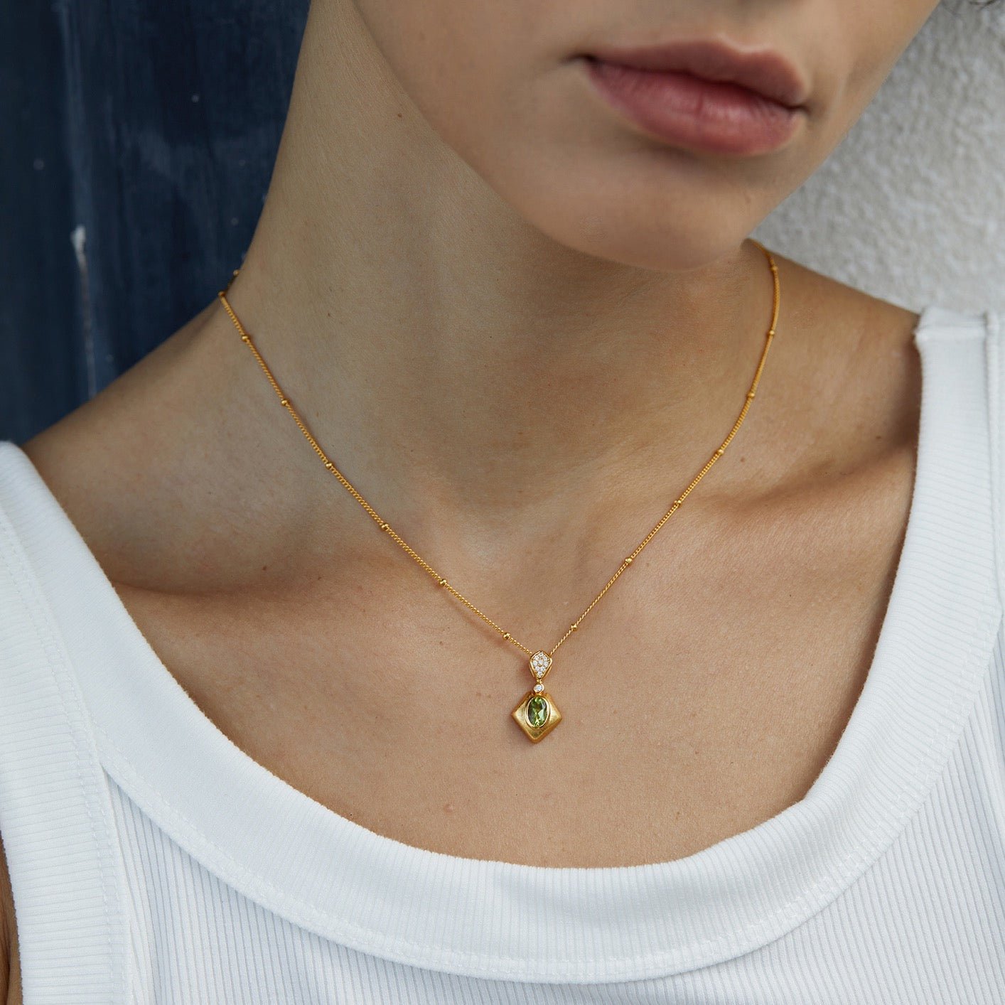 Olive Talisman Necklace - Pure Gems & Stones Store: Awakened Days