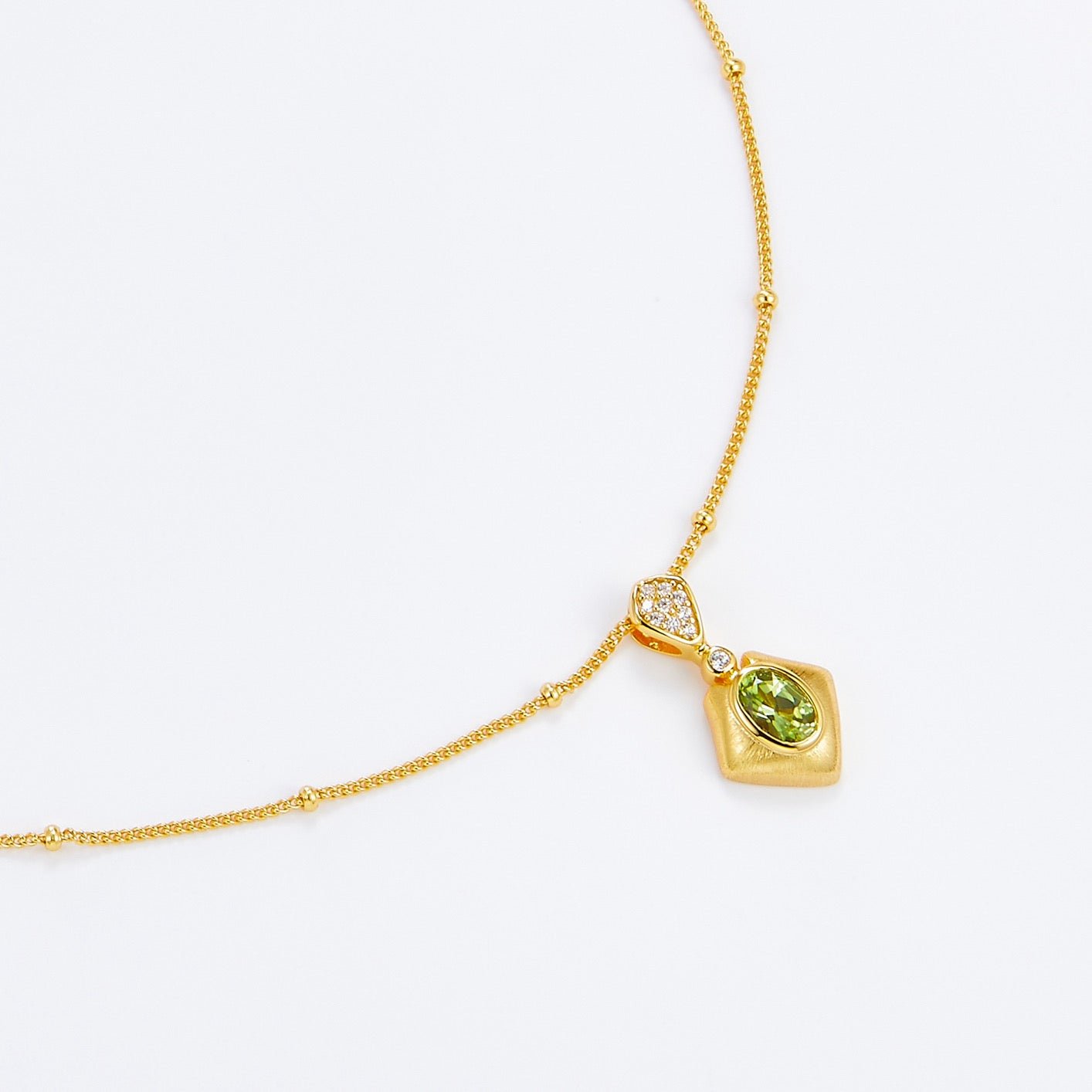 Olive Talisman Necklace - Pure Gems & Stones Store: Awakened Days