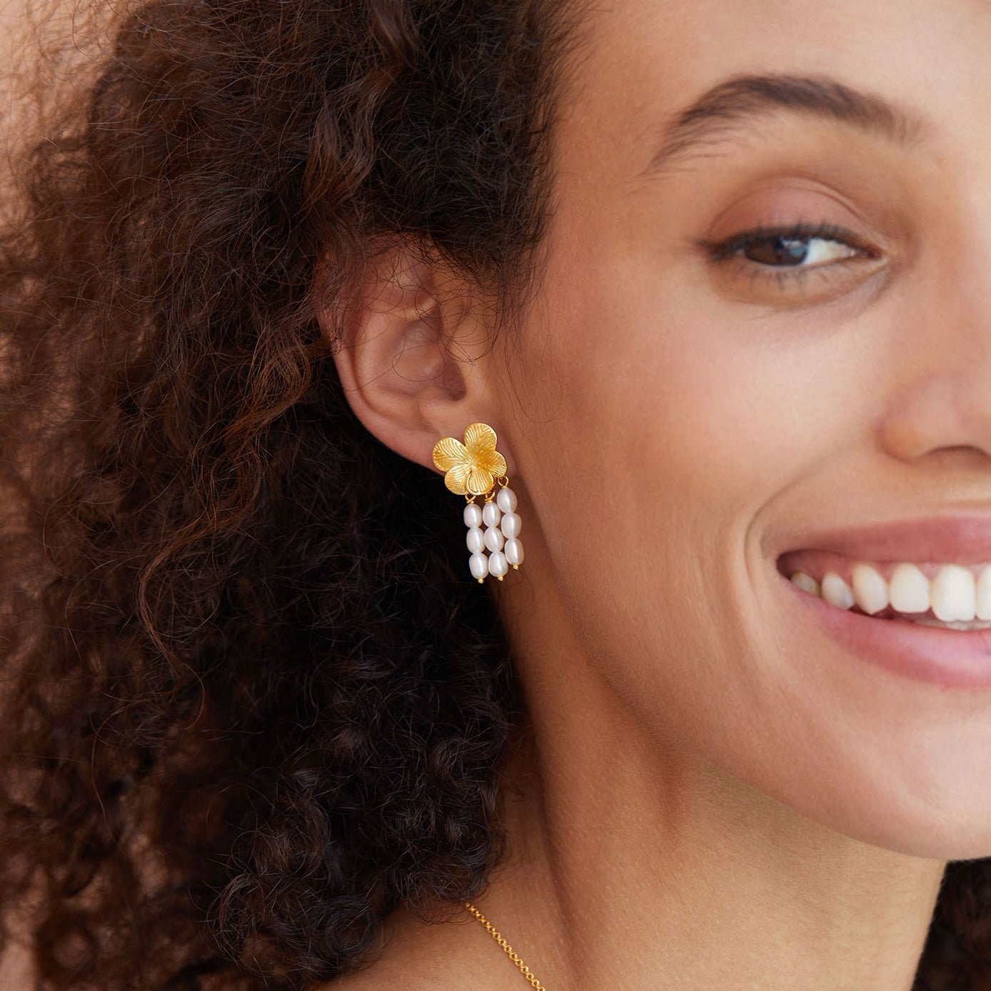 Pearl Cascade Earrings - Pure Gems & Stones Store: Awakened Days