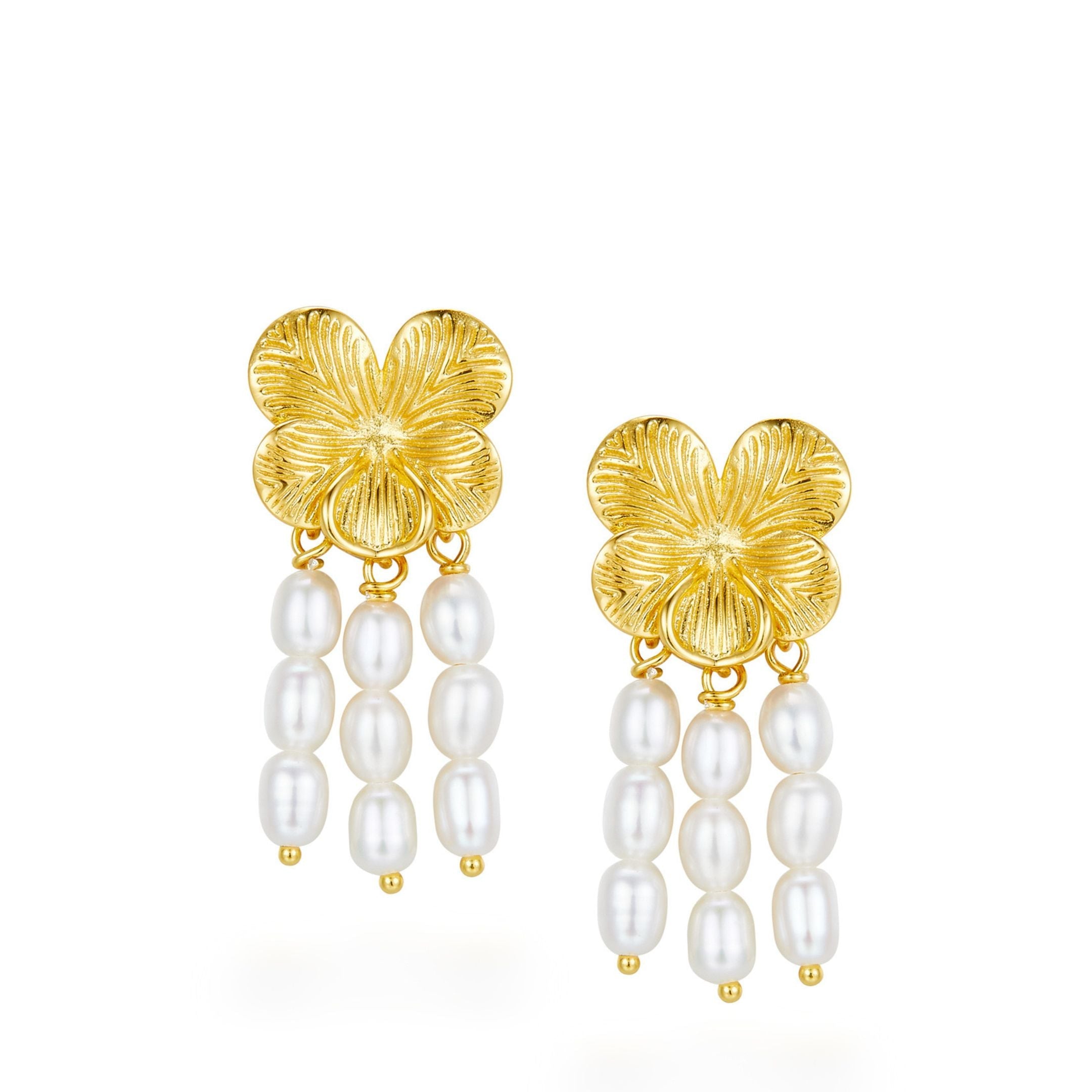 Pearl Cascade Earrings - Pure Gems & Stones Store: Awakened Days