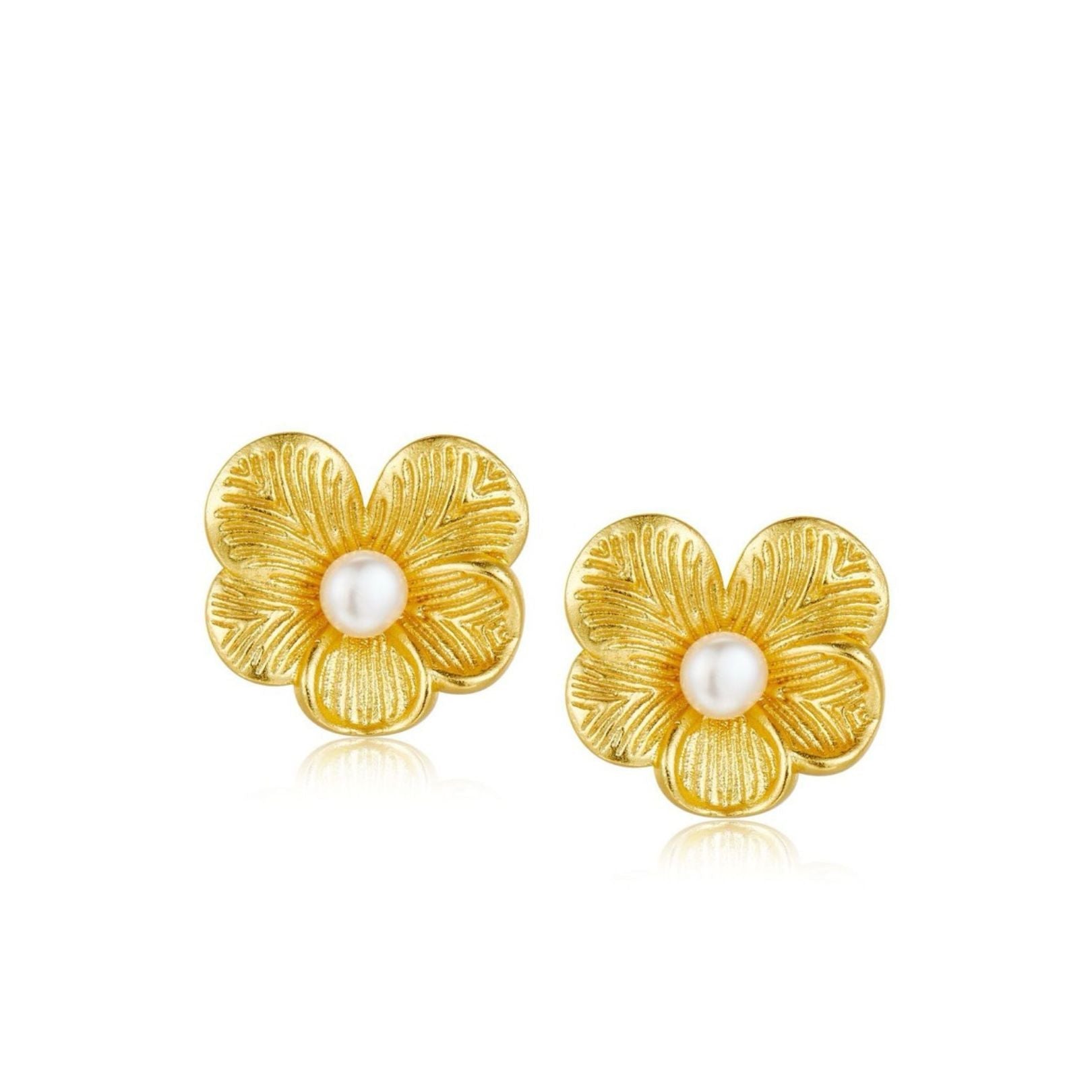 Petal Pearl Studs - Pure Gems & Stones Store: Awakened Days