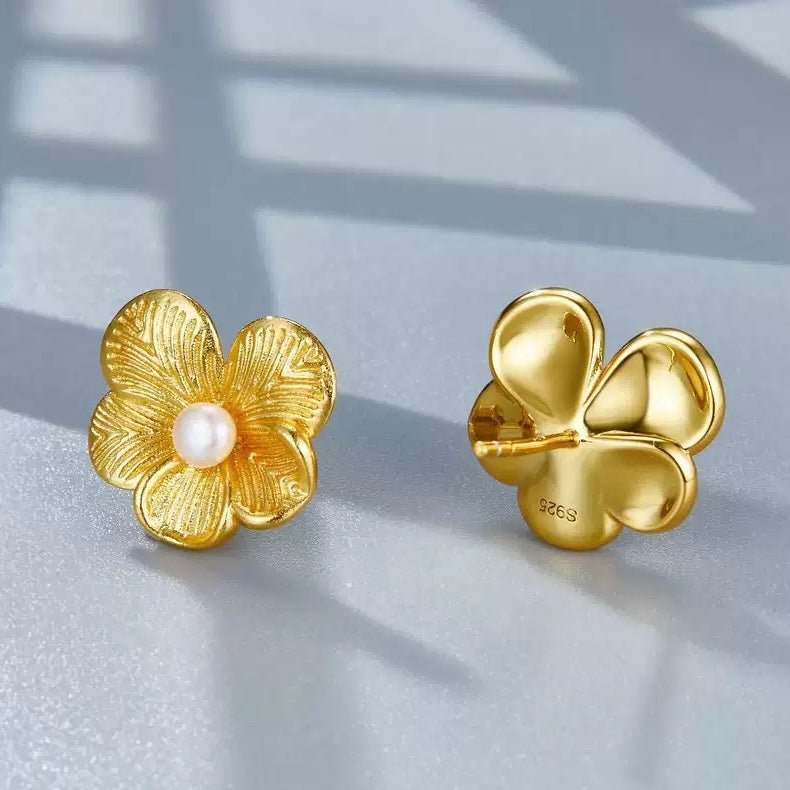 Petal Pearl Studs - Pure Gems & Stones Store: Awakened Days