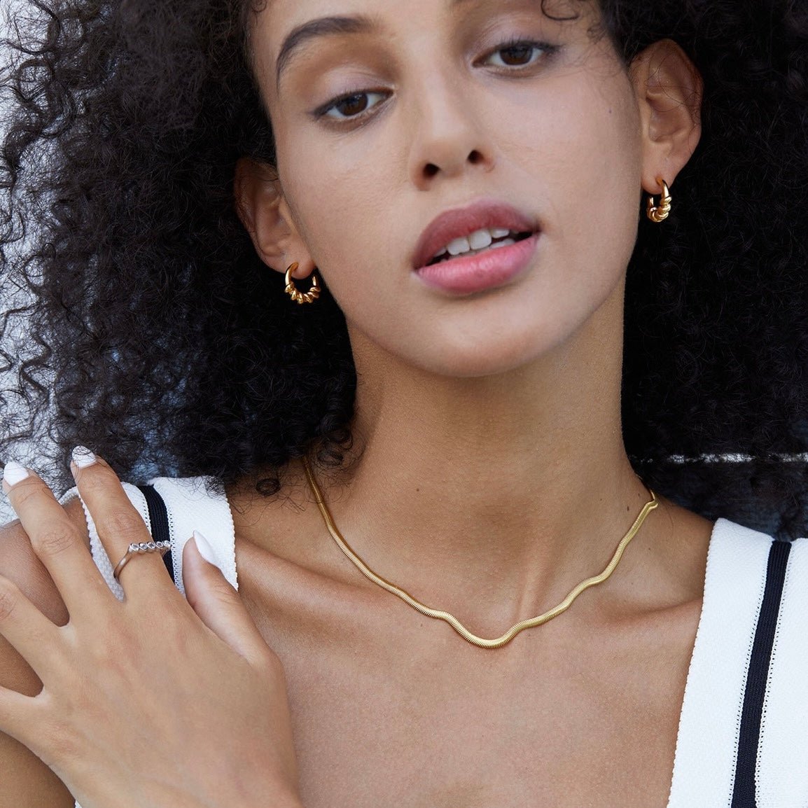 Roma Twist Hoops - Pure Gems & Stones Store: Awakened Days