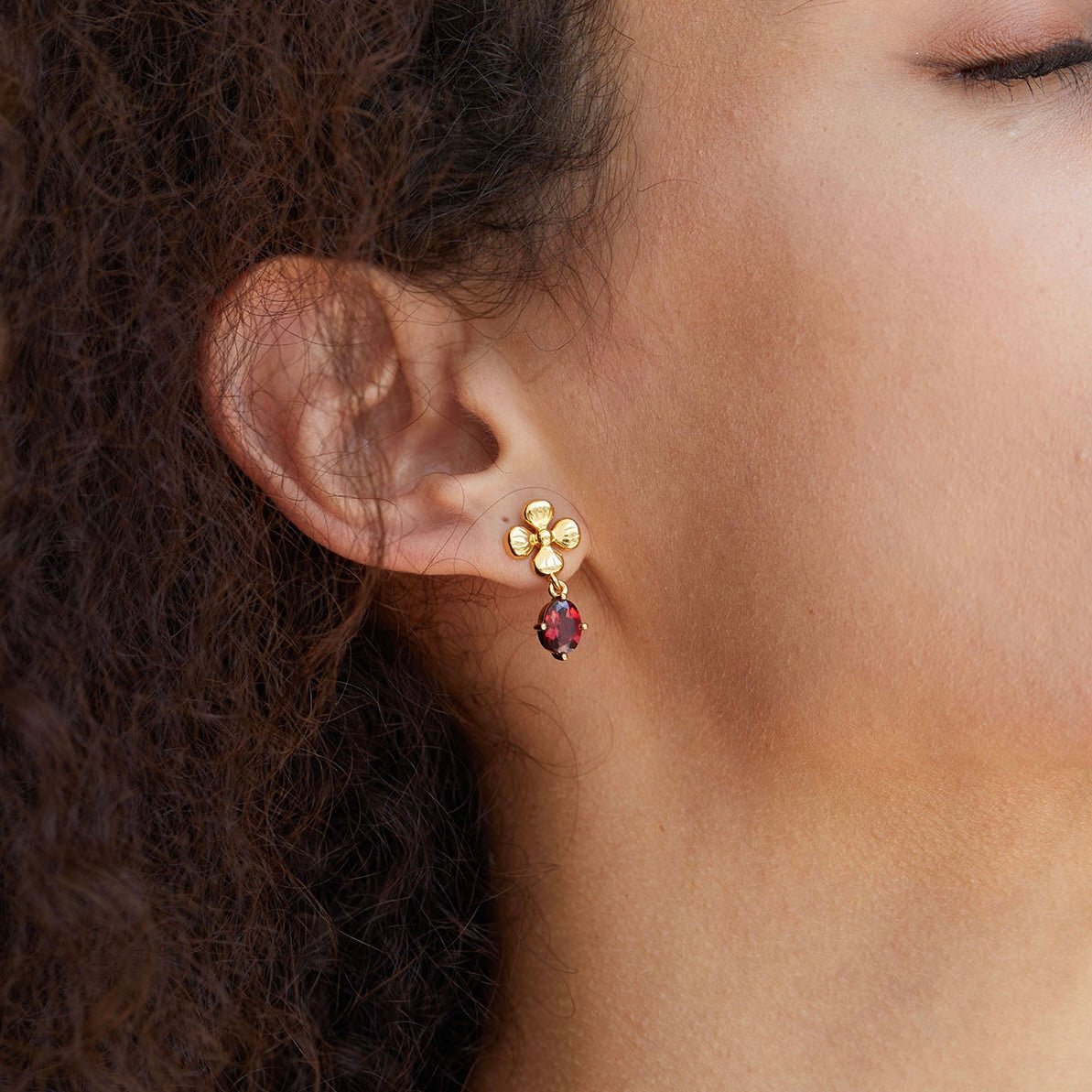 Rouge Fleur Earrings - Pure Gems & Stones Store: Awakened Days